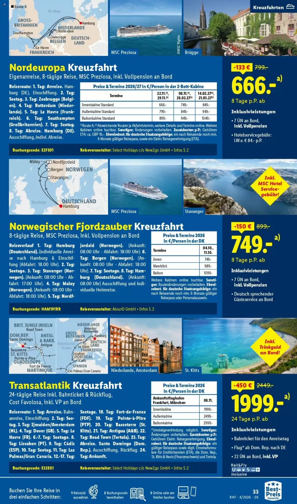 Lidl Reisen Prospekt (ab 28.03.2026) zum Blättern - Seite 33