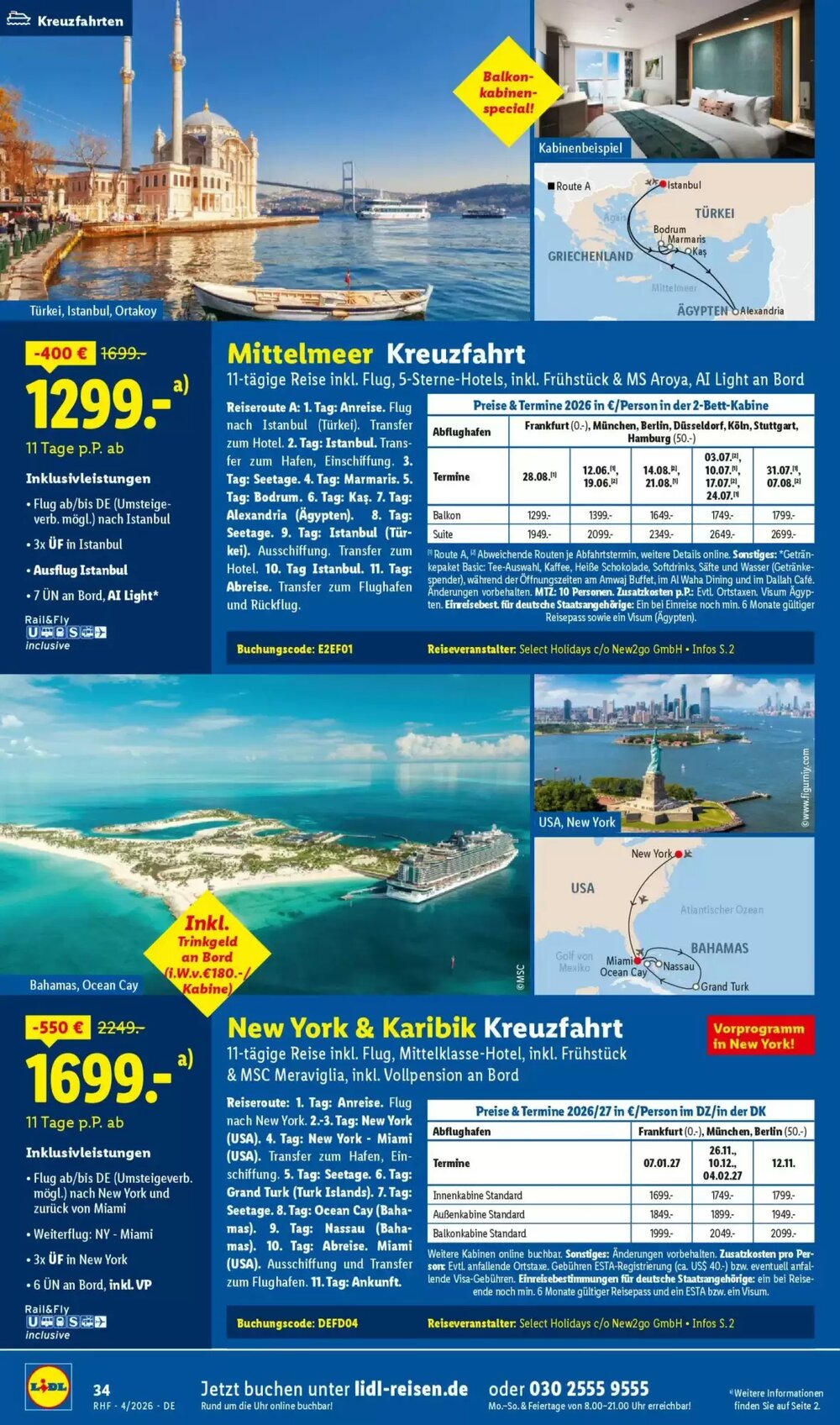 Lidl Reisen Prospekt (ab 28.03.2026) zum Blättern - Seite 34