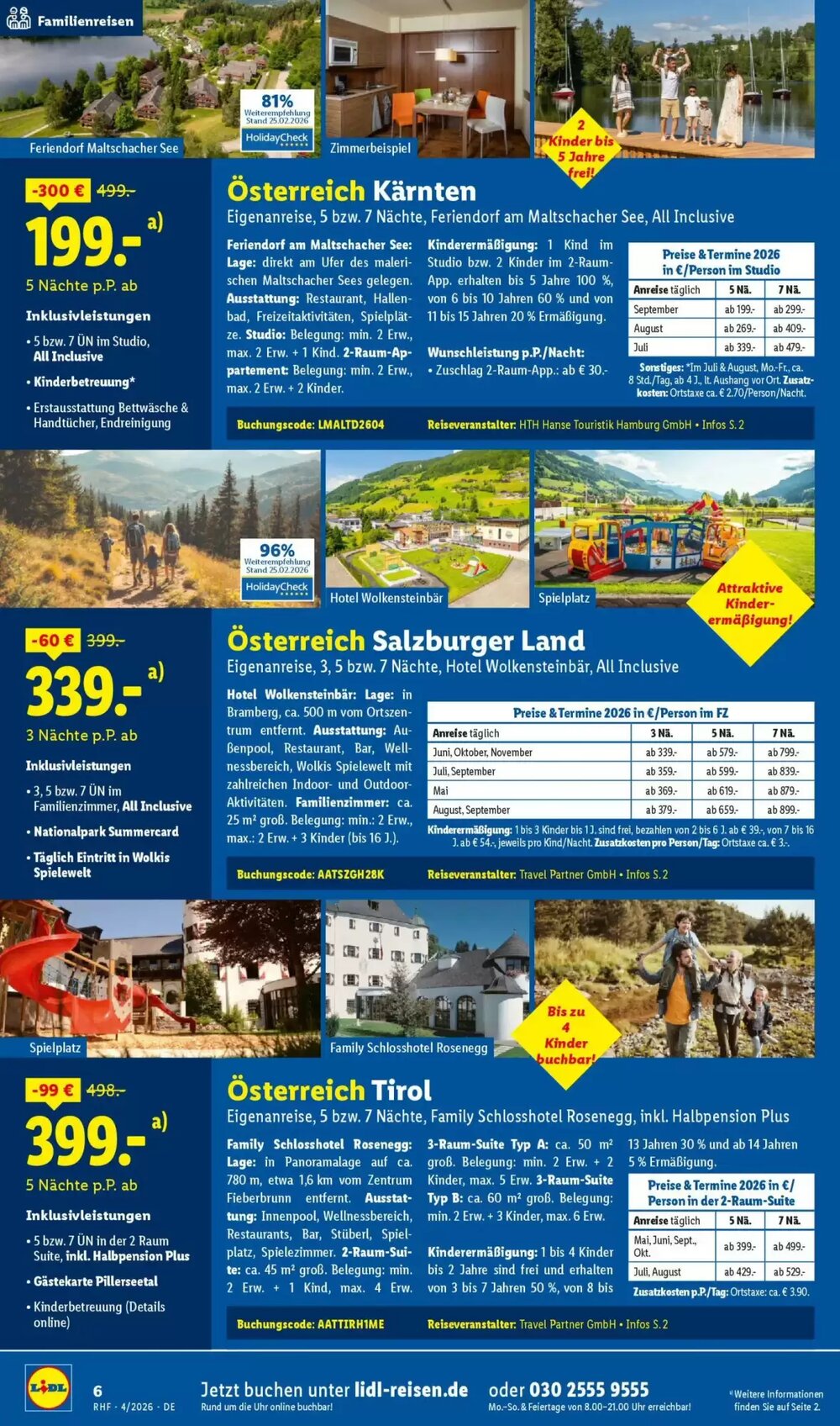 Lidl Reisen Prospekt (ab 28.03.2026) zum Blättern - Seite 6
