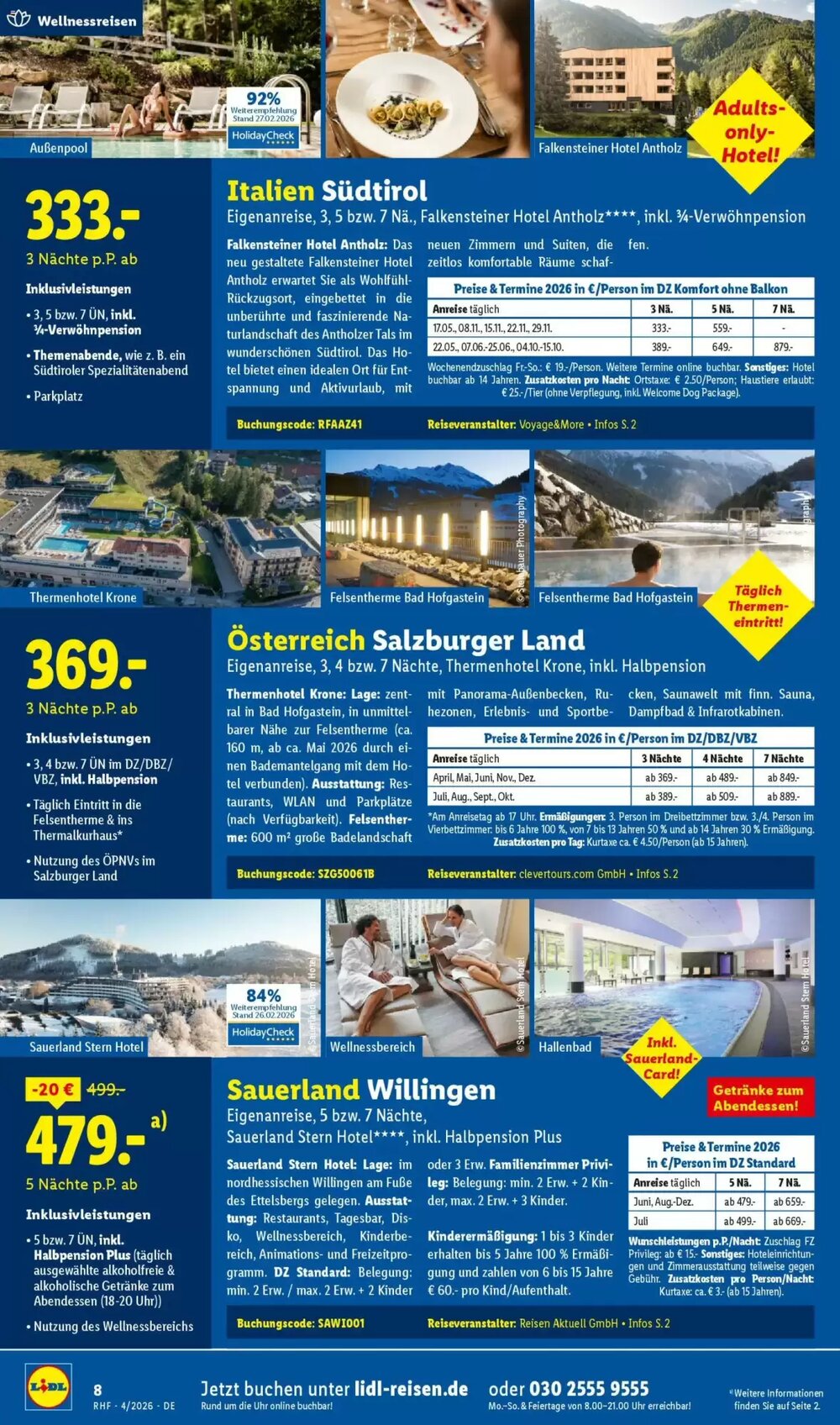 Lidl Reisen Prospekt (ab 28.03.2026) zum Blättern - Seite 8