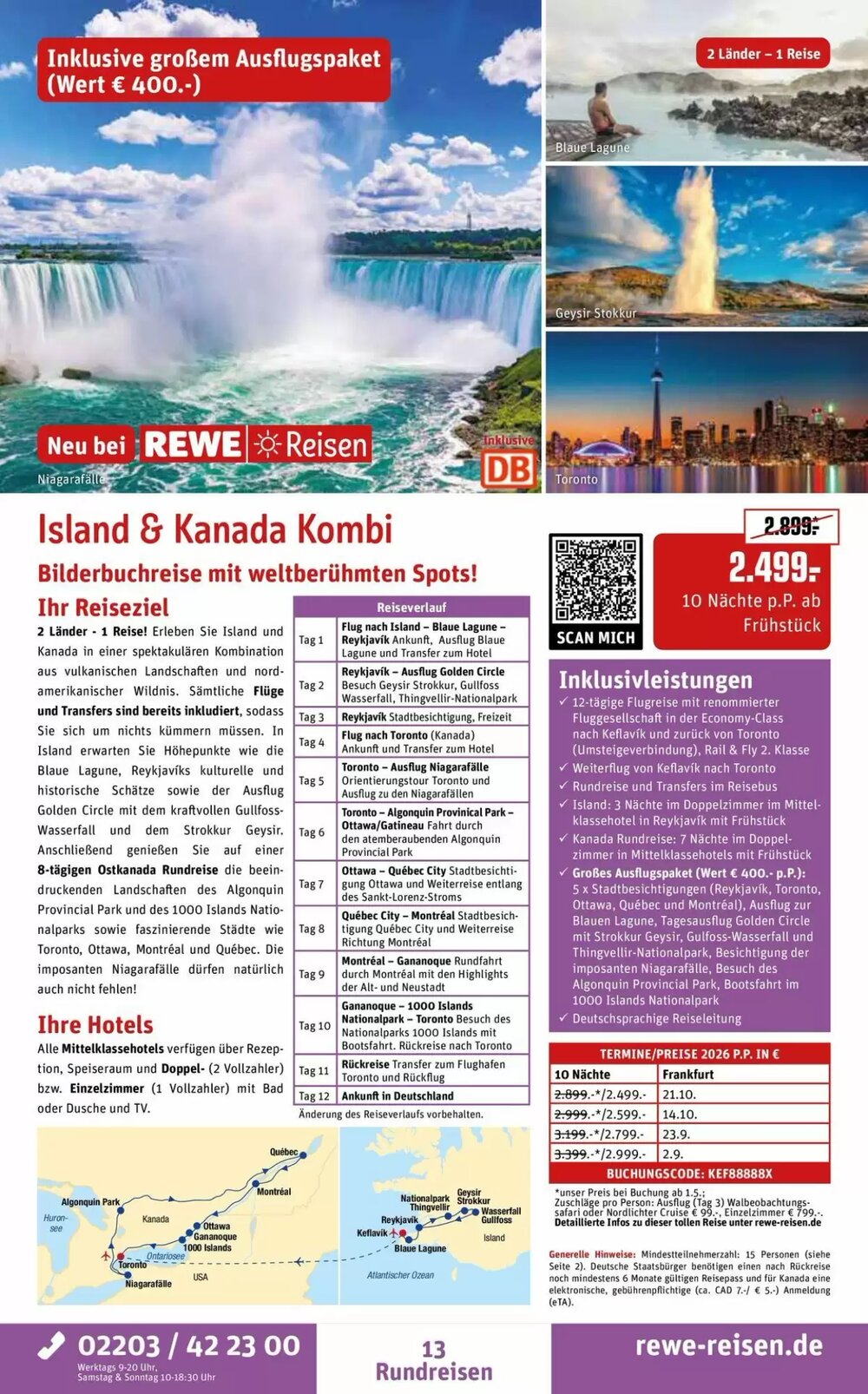 REWE Reisen Prospekt (ab 28.03.2026) zum Blättern - Seite 13