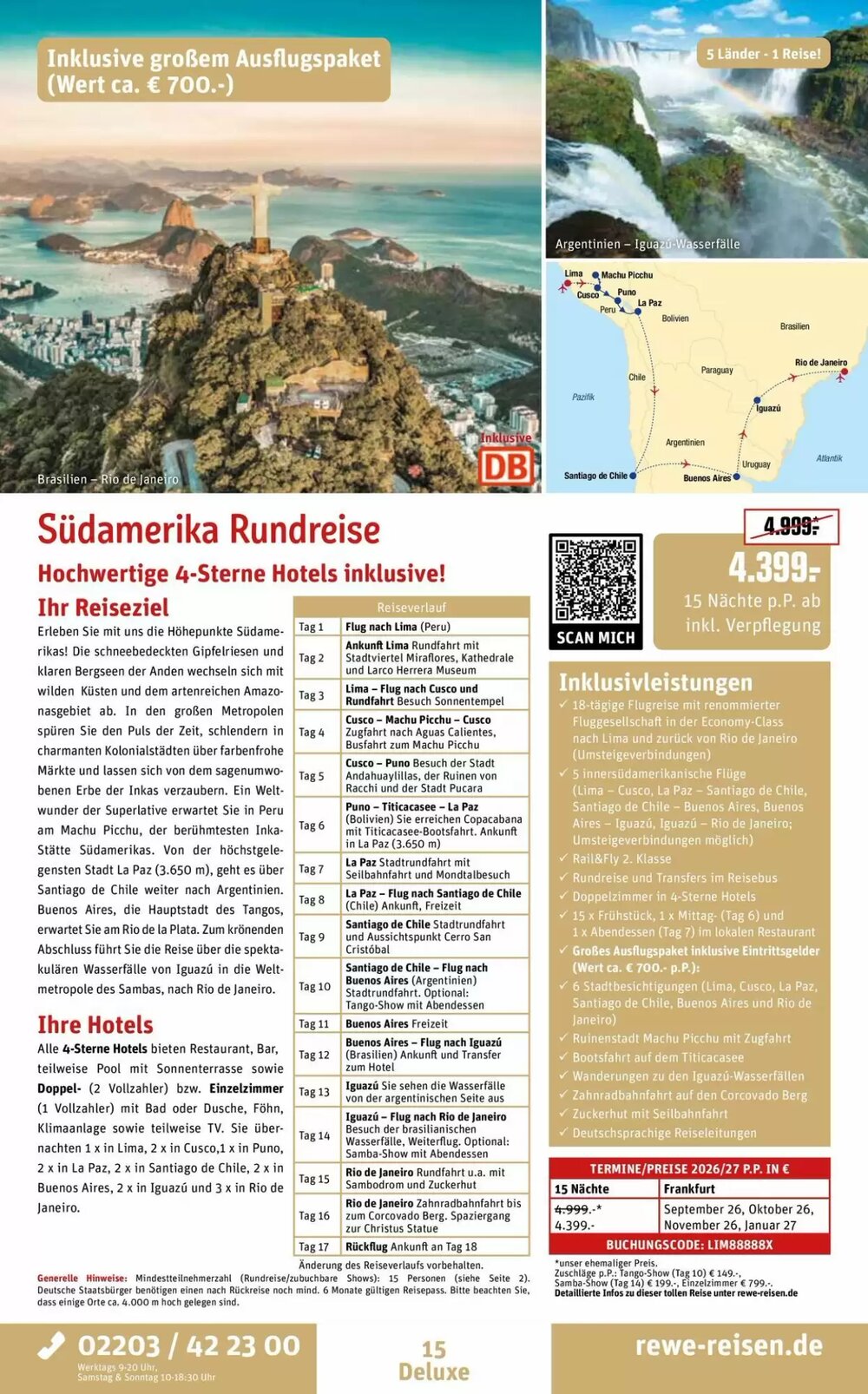 REWE Reisen Prospekt (ab 28.03.2026) zum Blättern - Seite 15