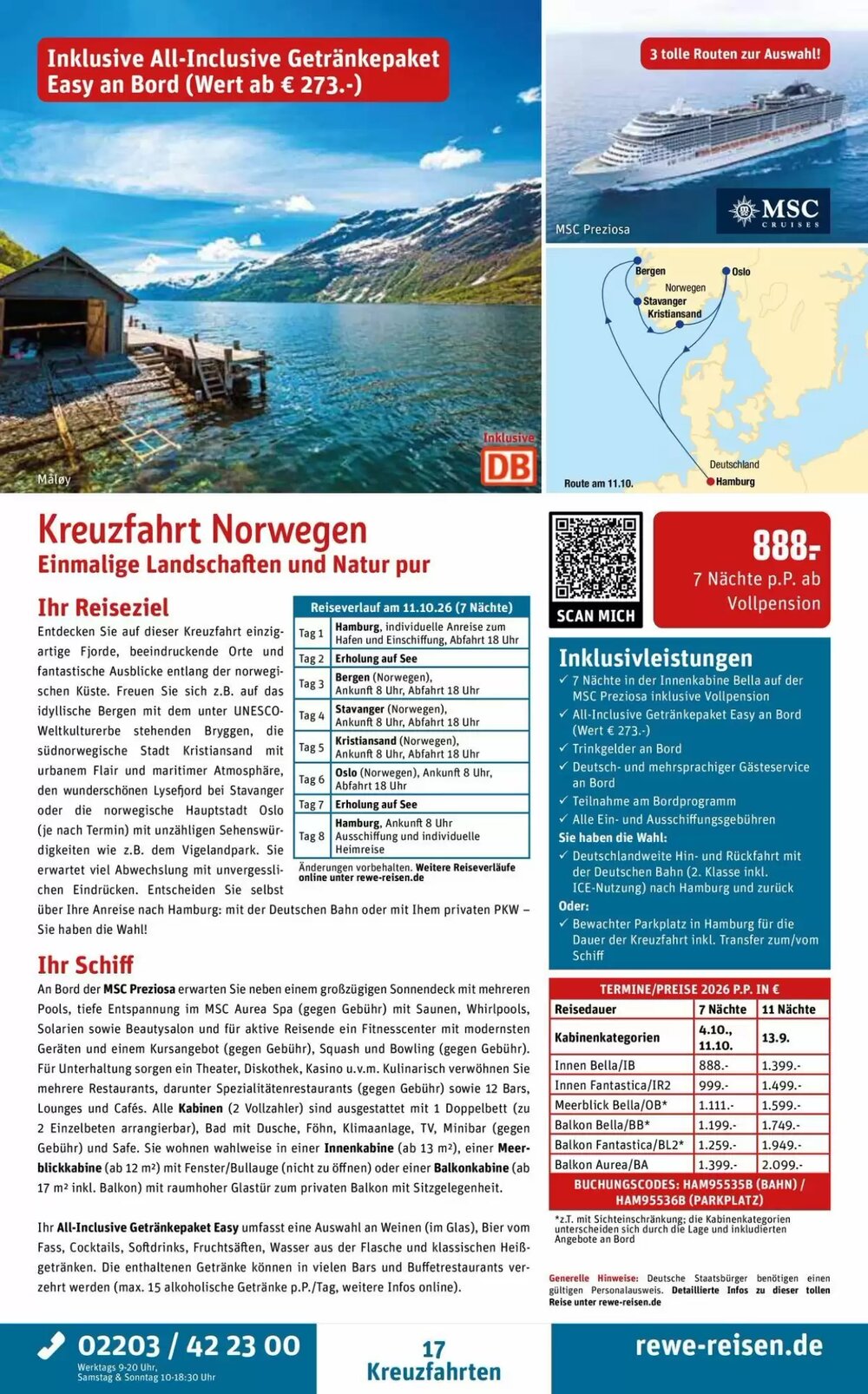 REWE Reisen Prospekt (ab 28.03.2026) zum Blättern - Seite 17