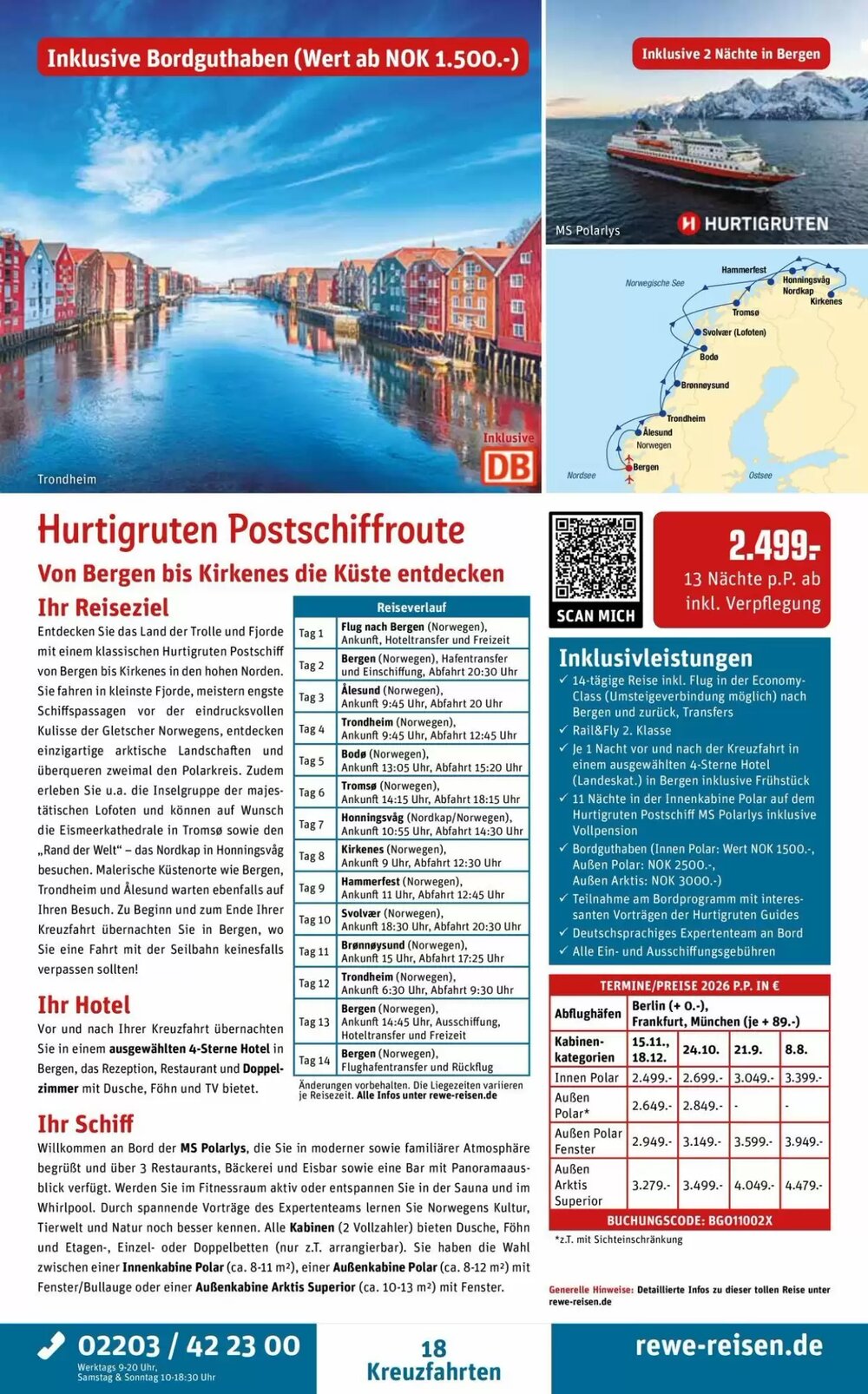 REWE Reisen Prospekt (ab 28.03.2026) zum Blättern - Seite 18