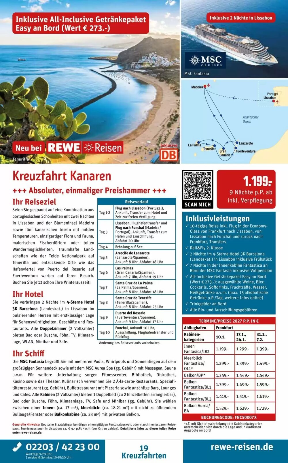 REWE Reisen Prospekt (ab 28.03.2026) zum Blättern - Seite 19