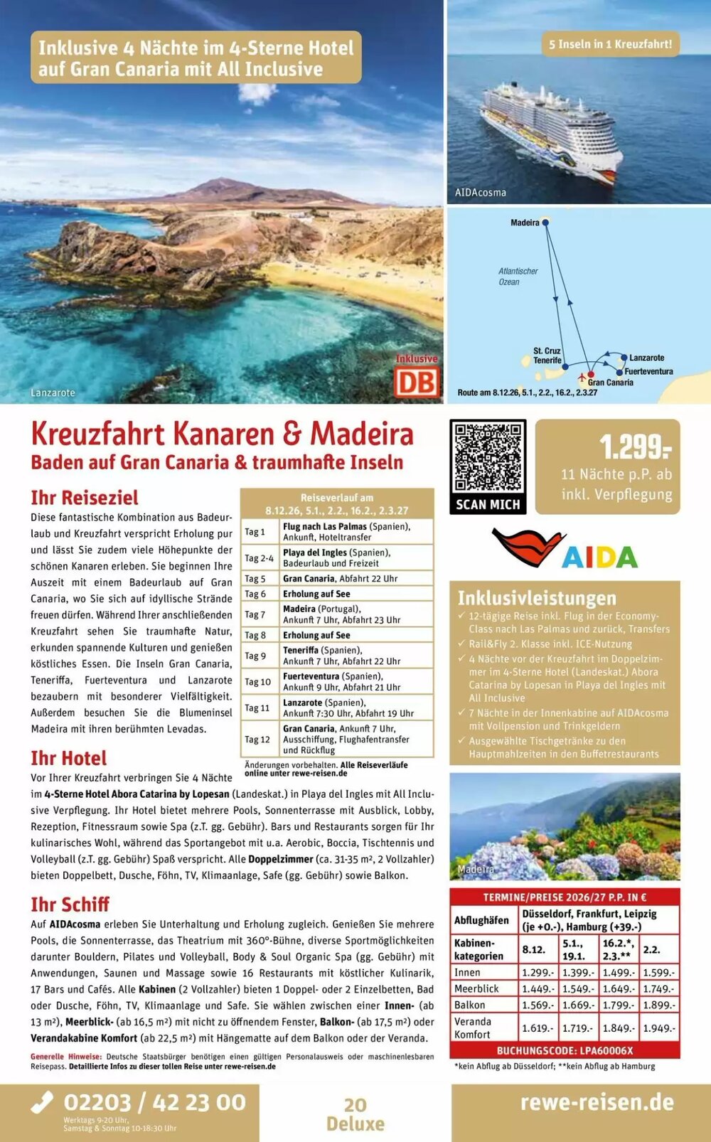 REWE Reisen Prospekt (ab 28.03.2026) zum Blättern - Seite 20
