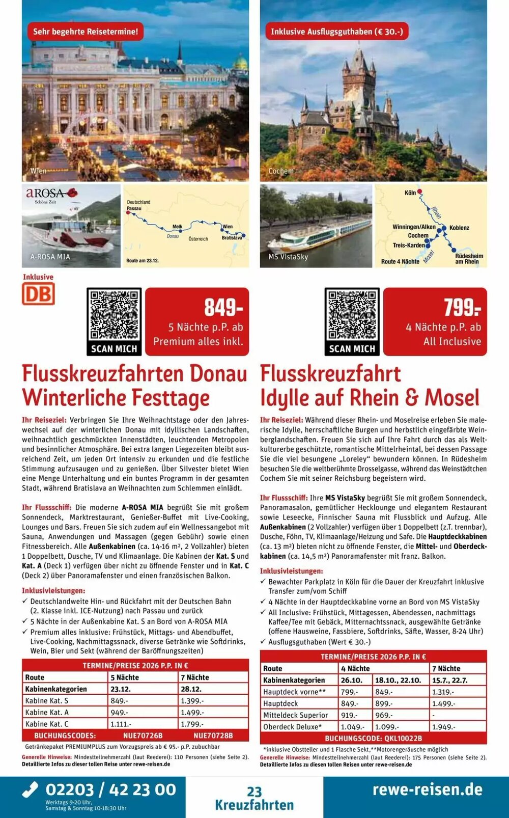 REWE Reisen Prospekt (ab 28.03.2026) zum Blättern - Seite 23