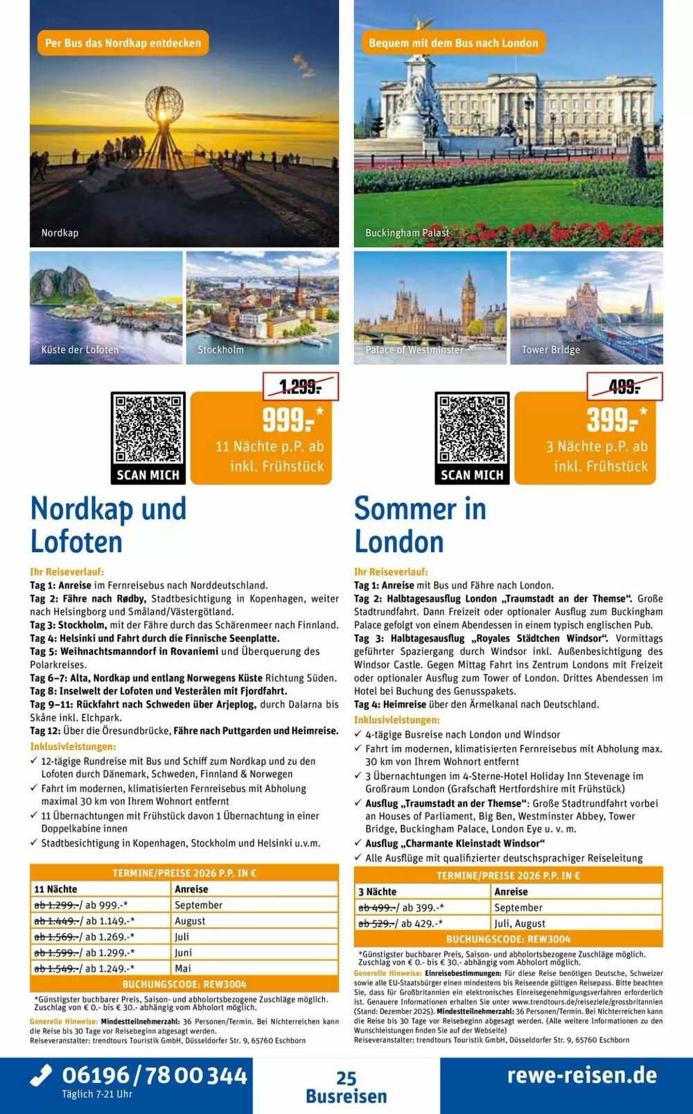 REWE Reisen Prospekt (ab 28.03.2026) zum Blättern - Seite 25