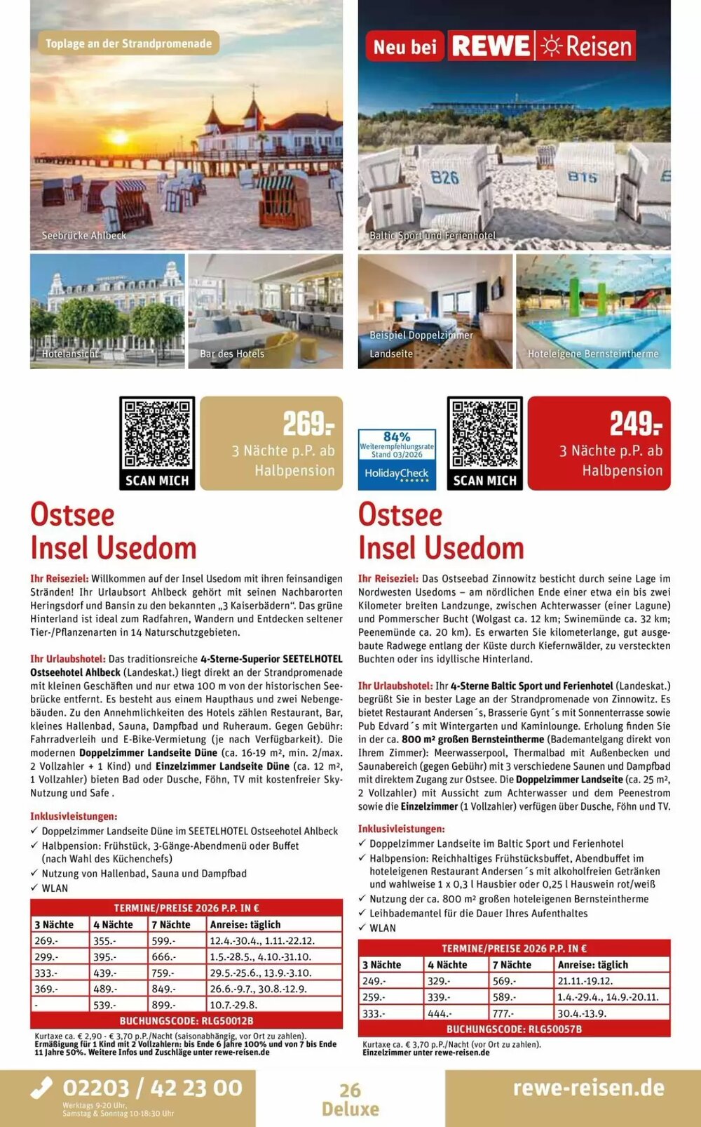 REWE Reisen Prospekt (ab 28.03.2026) zum Blättern - Seite 26