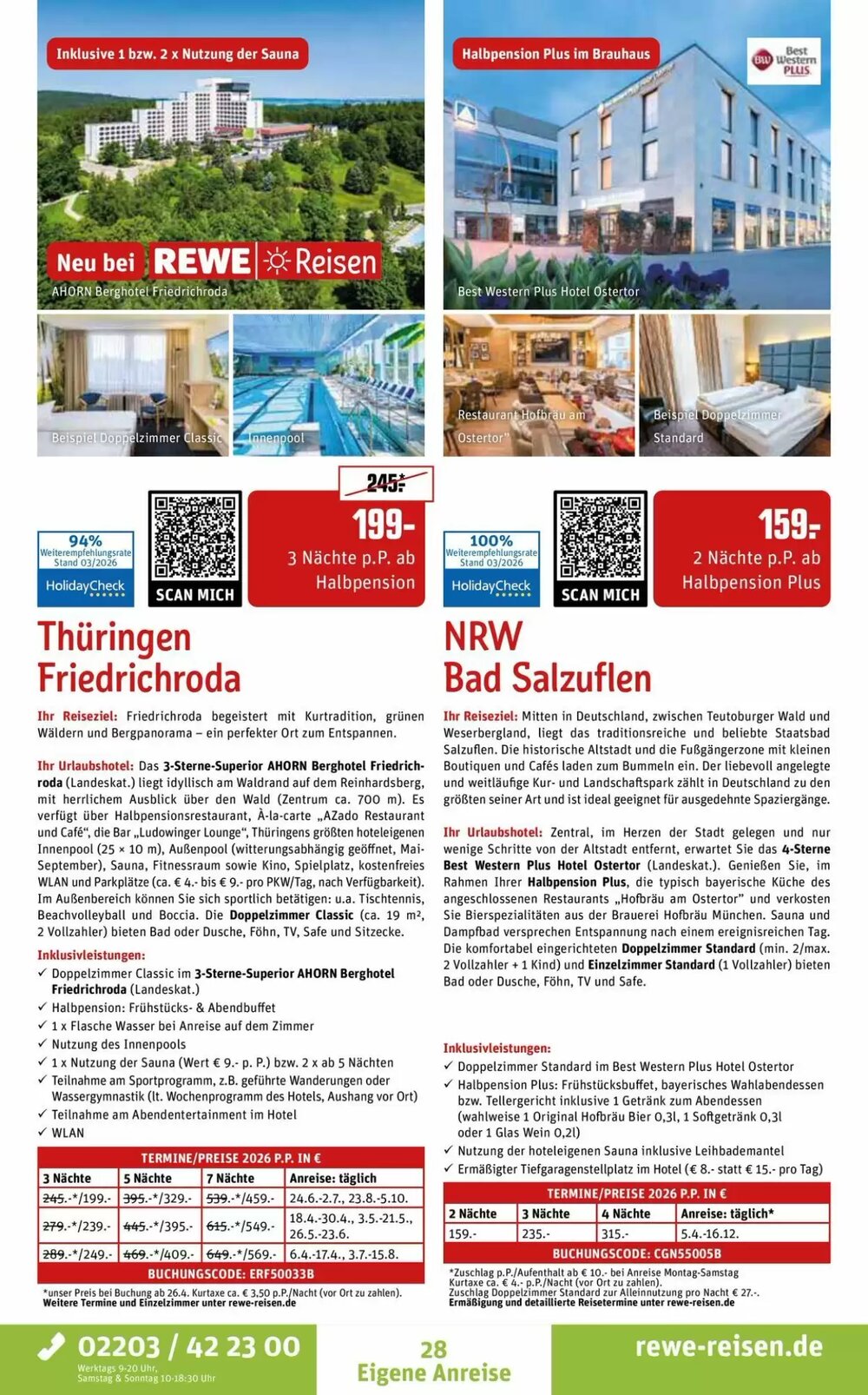 REWE Reisen Prospekt (ab 28.03.2026) zum Blättern - Seite 28