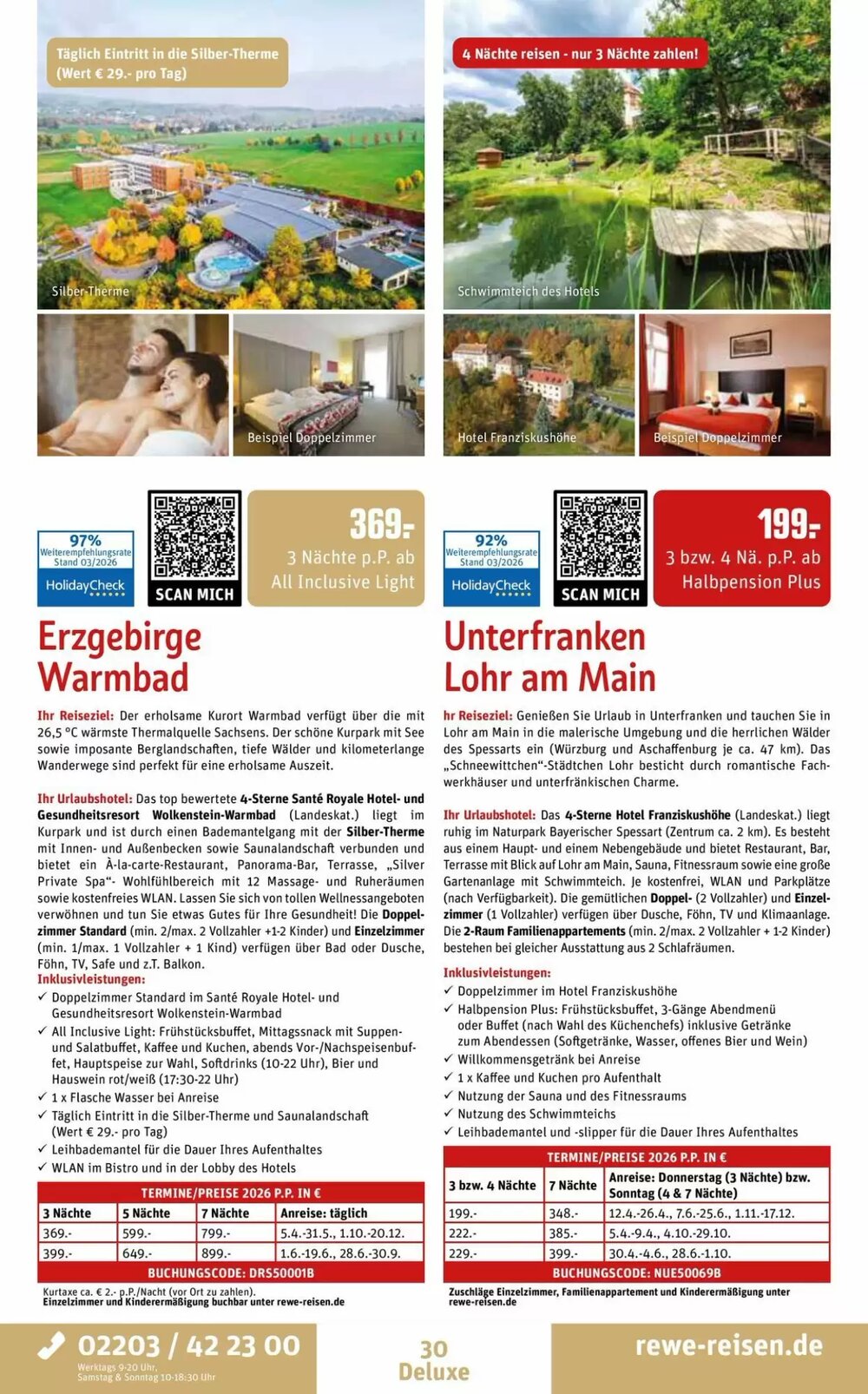 REWE Reisen Prospekt (ab 28.03.2026) zum Blättern - Seite 30