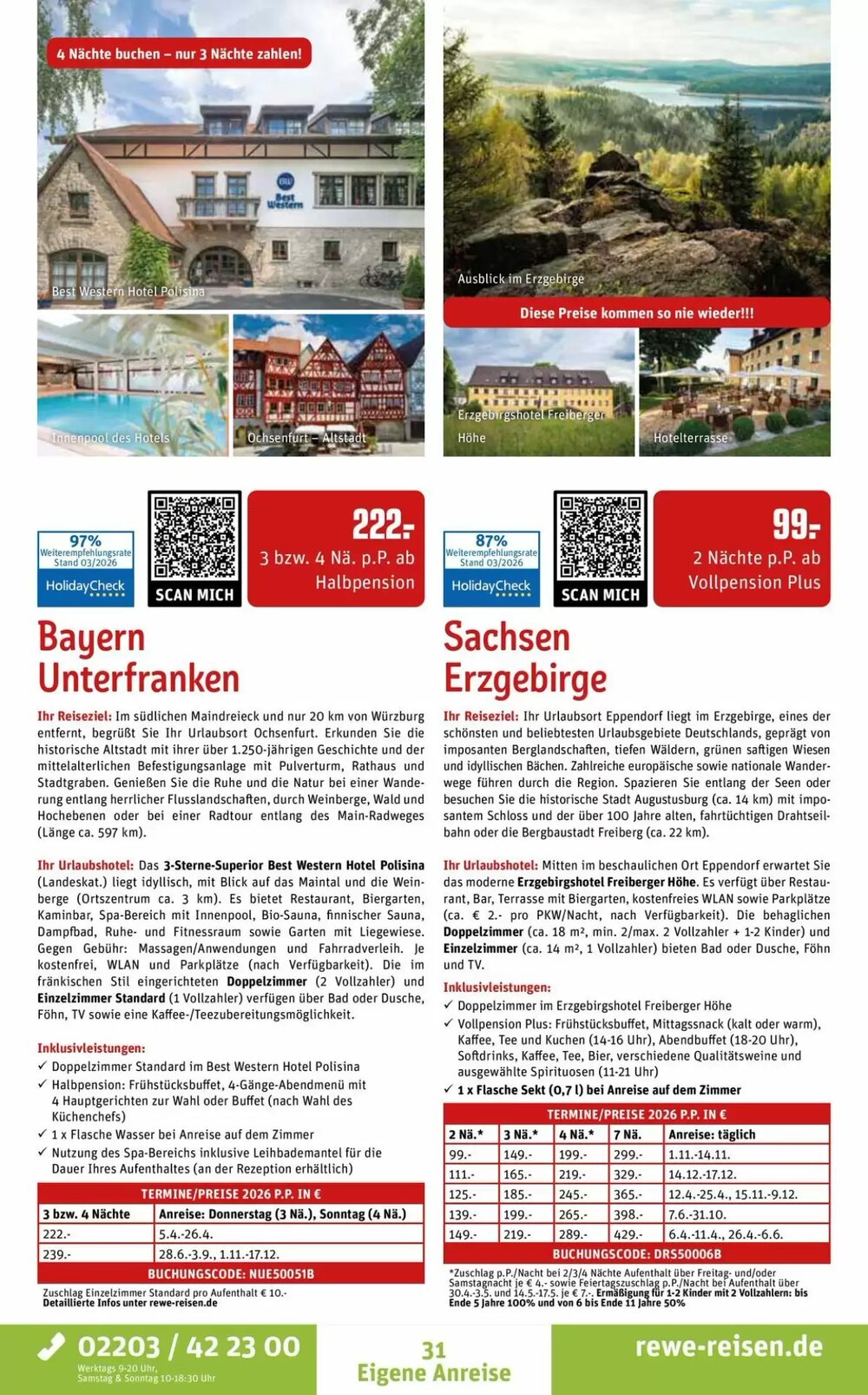 REWE Reisen Prospekt (ab 28.03.2026) zum Blättern - Seite 31
