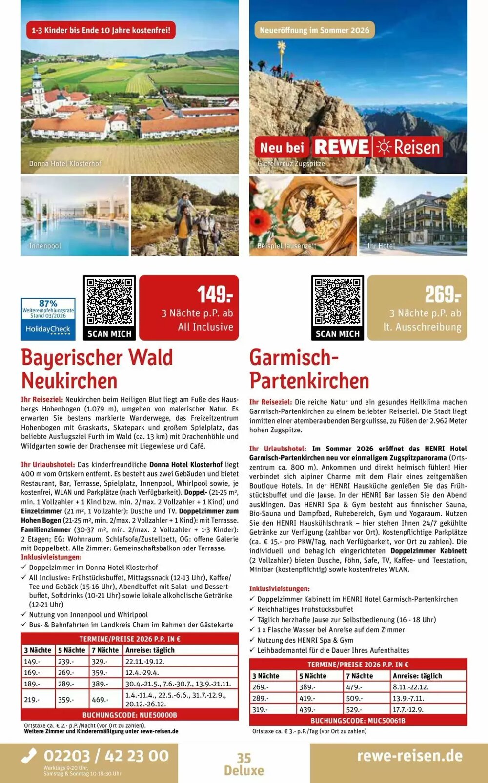 REWE Reisen Prospekt (ab 28.03.2026) zum Blättern - Seite 35