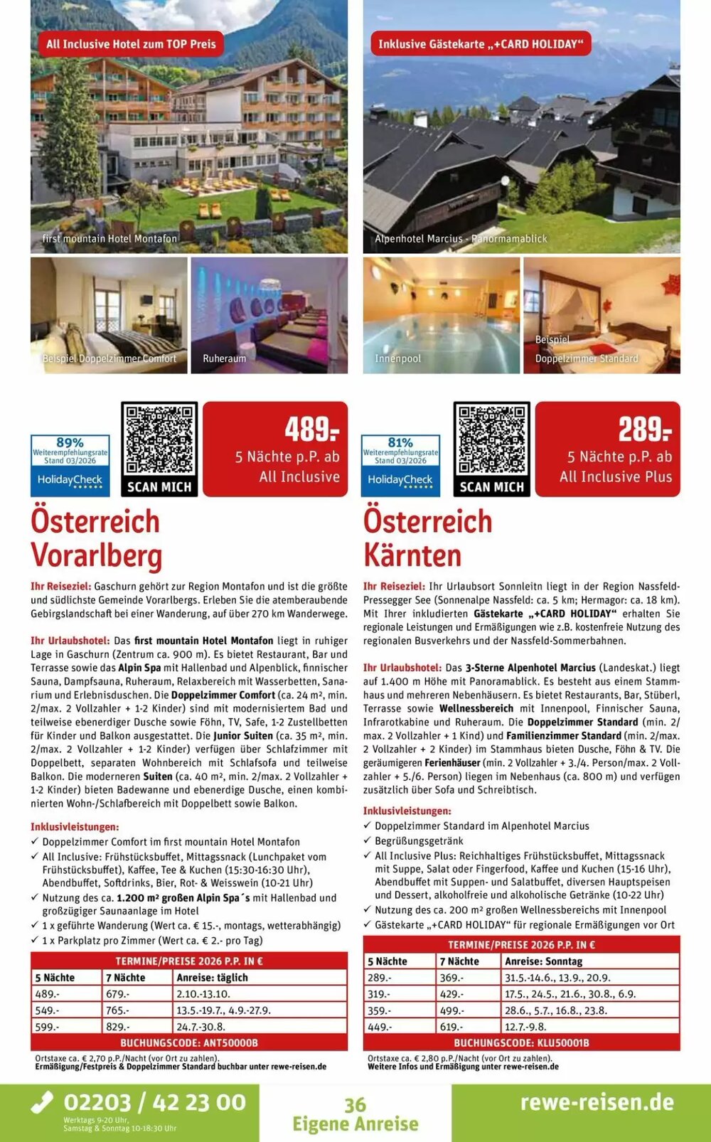 REWE Reisen Prospekt (ab 28.03.2026) zum Blättern - Seite 36