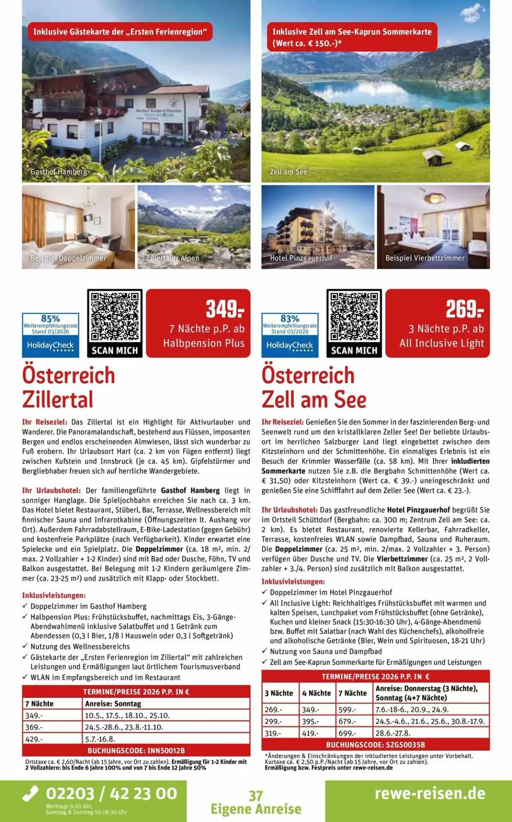 REWE Reisen Prospekt (ab 28.03.2026) zum Blättern - Seite 37