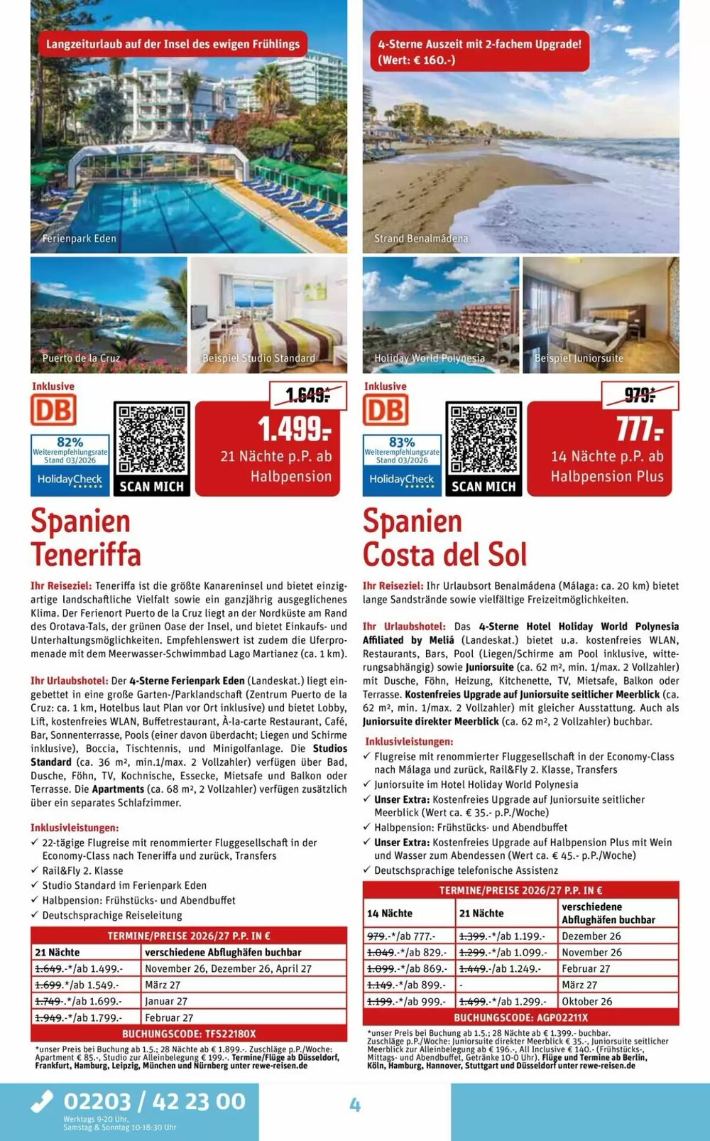 REWE Reisen Prospekt (ab 28.03.2026) zum Blättern - Seite 4