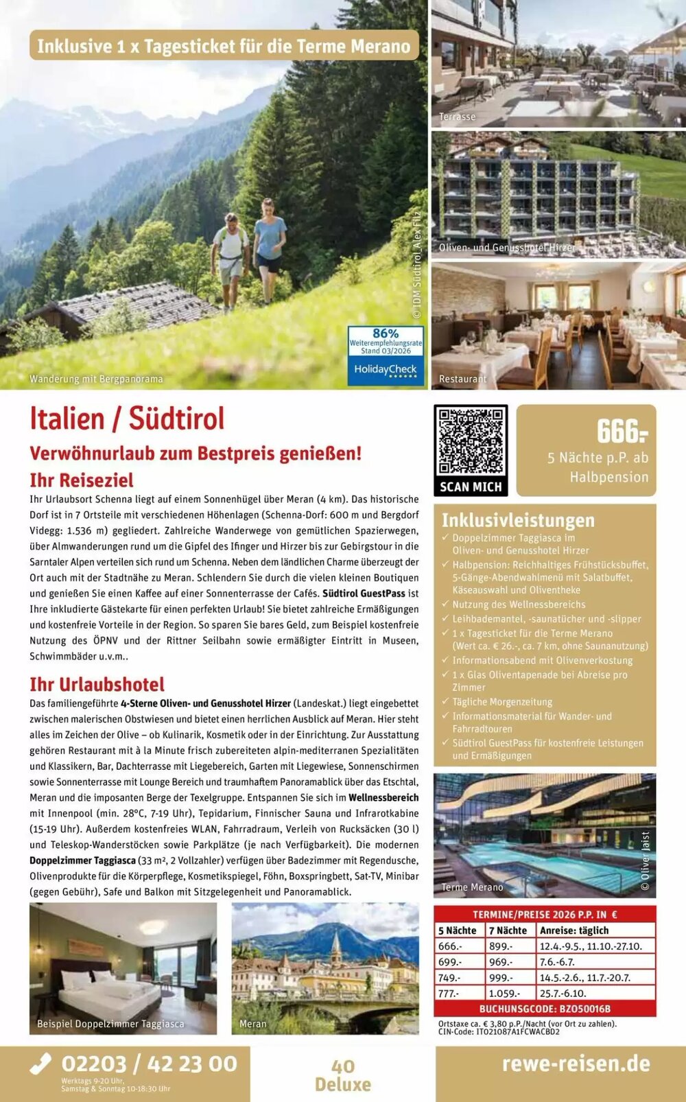 REWE Reisen Prospekt (ab 28.03.2026) zum Blättern - Seite 40