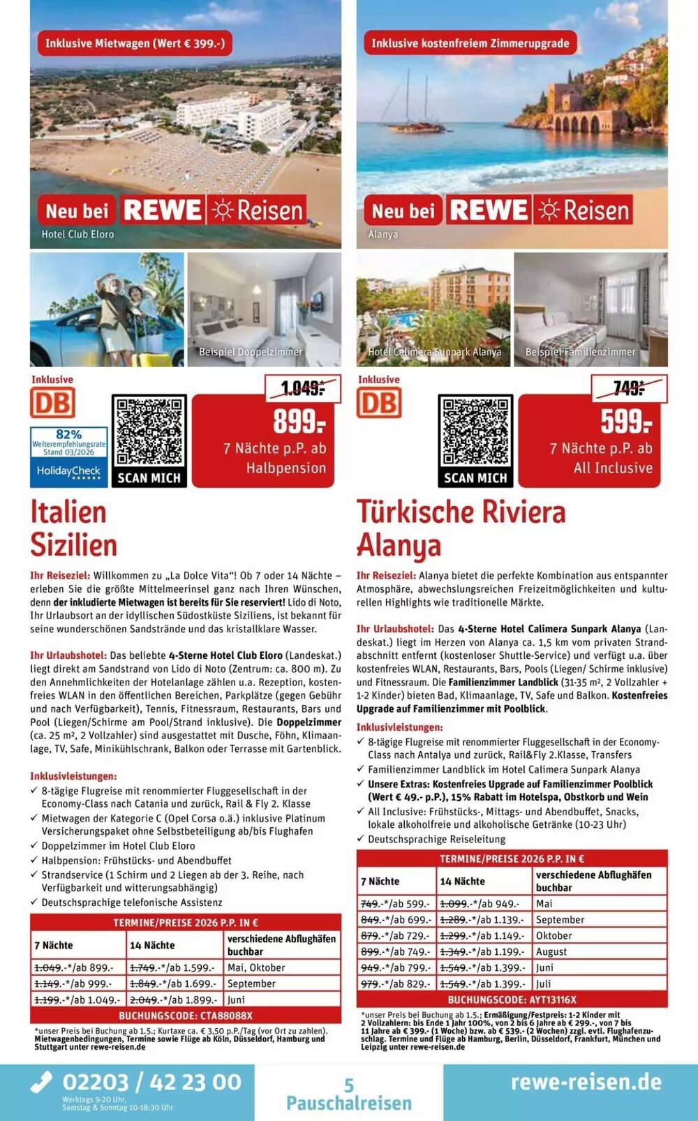 REWE Reisen Prospekt (ab 28.03.2026) zum Blättern - Seite 5