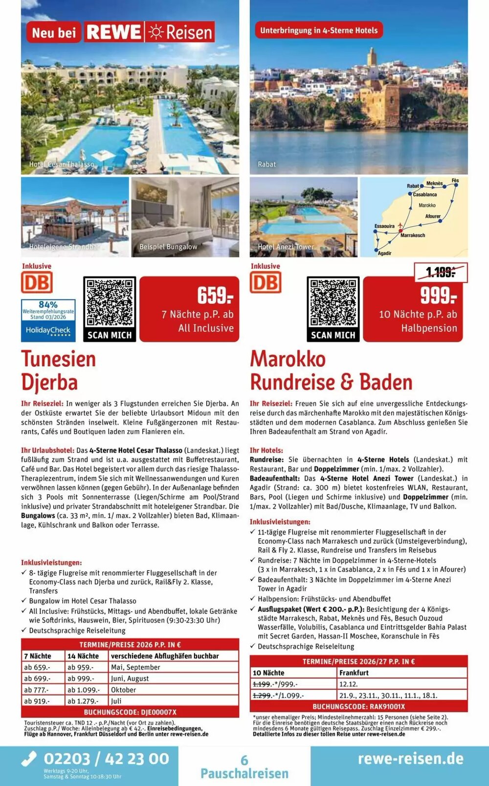 REWE Reisen Prospekt (ab 28.03.2026) zum Blättern - Seite 6