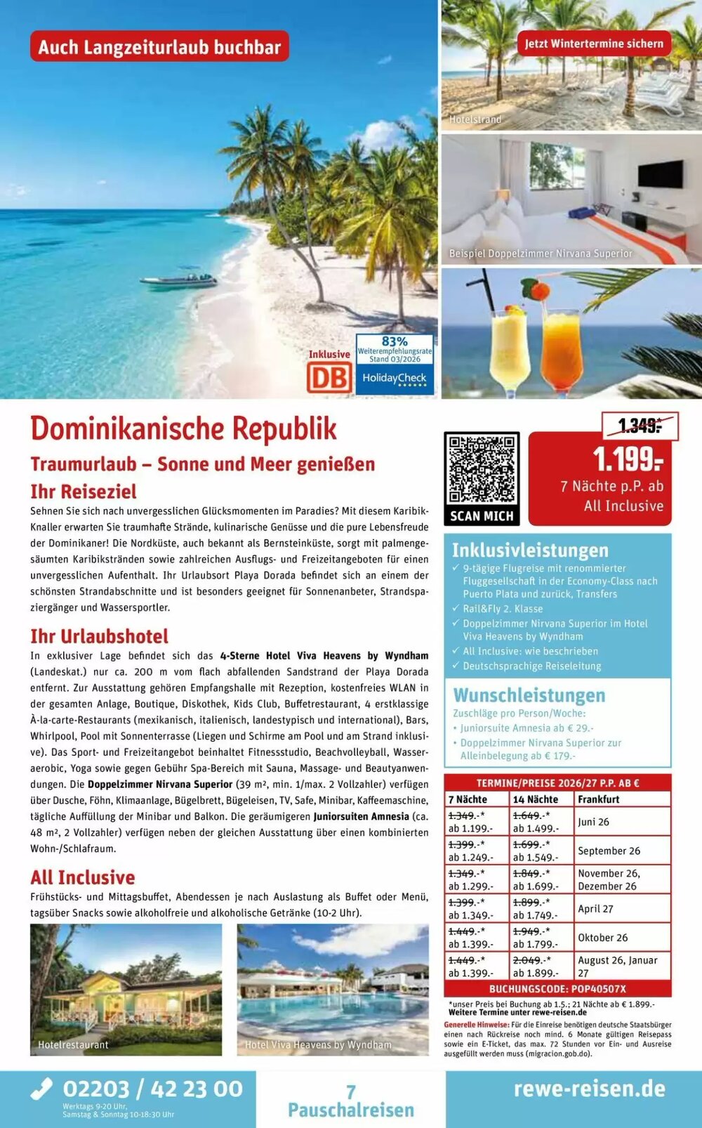 REWE Reisen Prospekt (ab 28.03.2026) zum Blättern - Seite 7