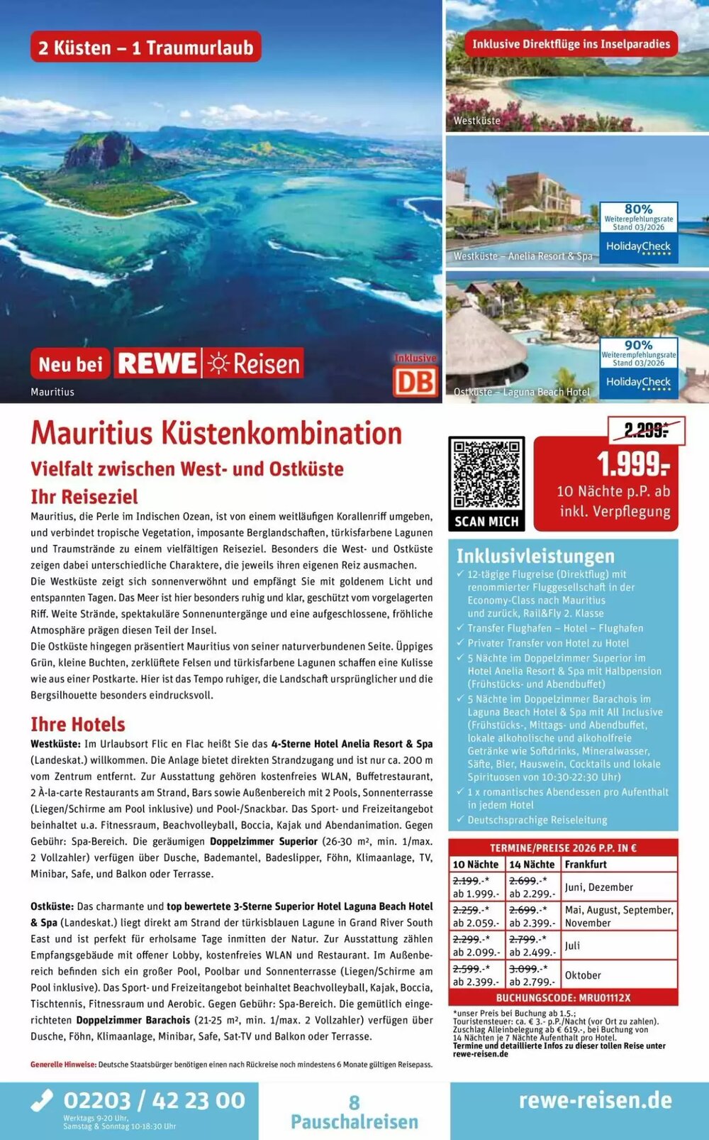REWE Reisen Prospekt (ab 28.03.2026) zum Blättern - Seite 8
