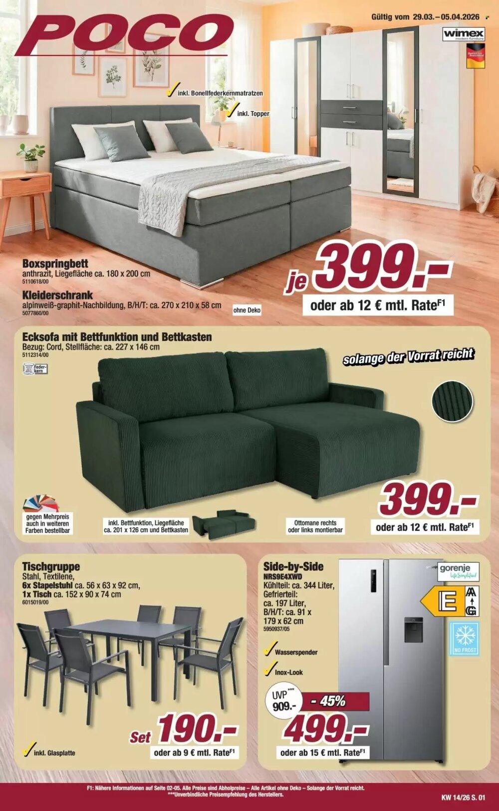 Poco Prospekt (ab 29.03.2026) zum Blättern - Seite 1
