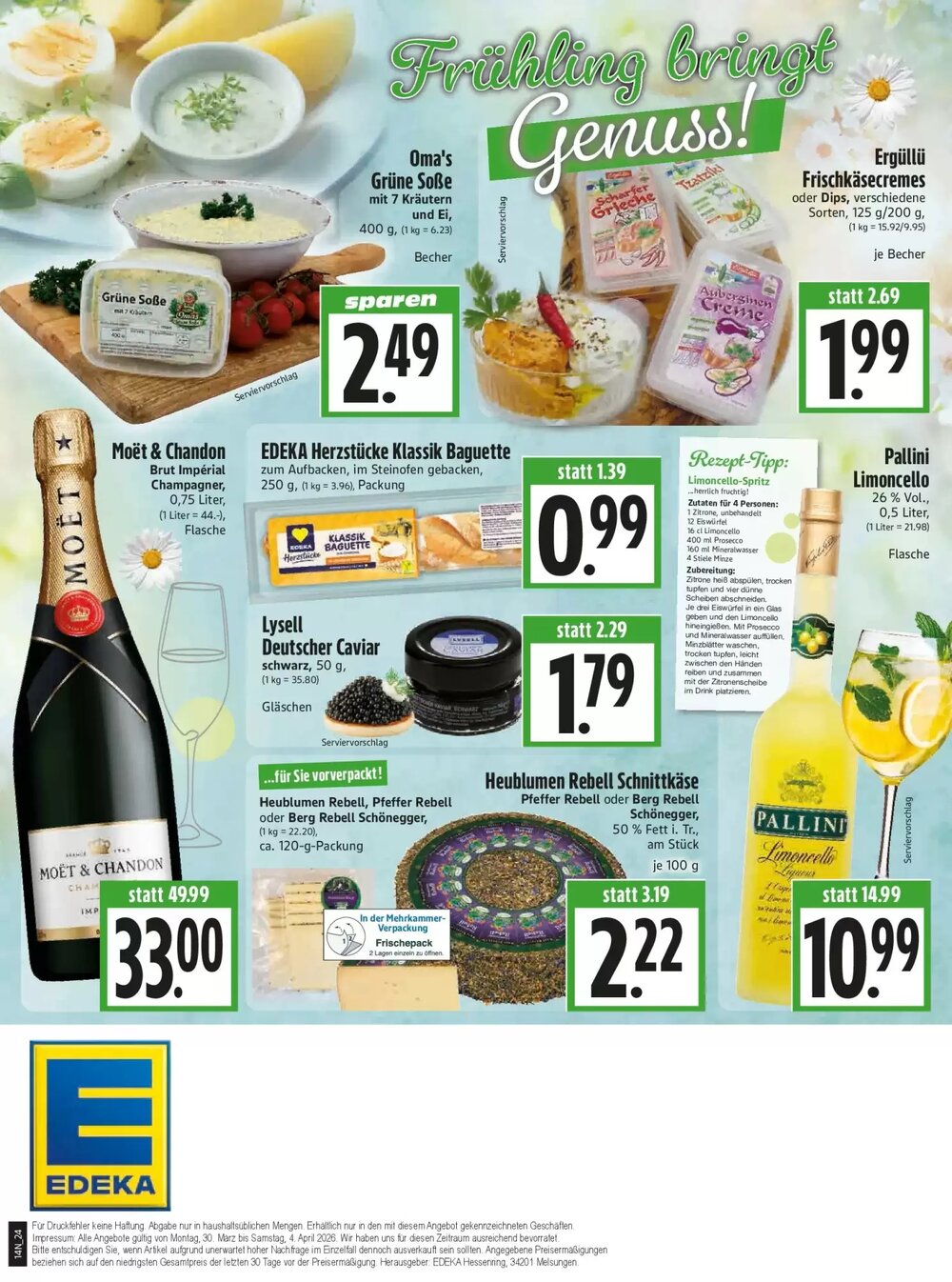 EDEKA Hahner Prospekt (ab 29.03.2026) zum Blättern - Seite 26