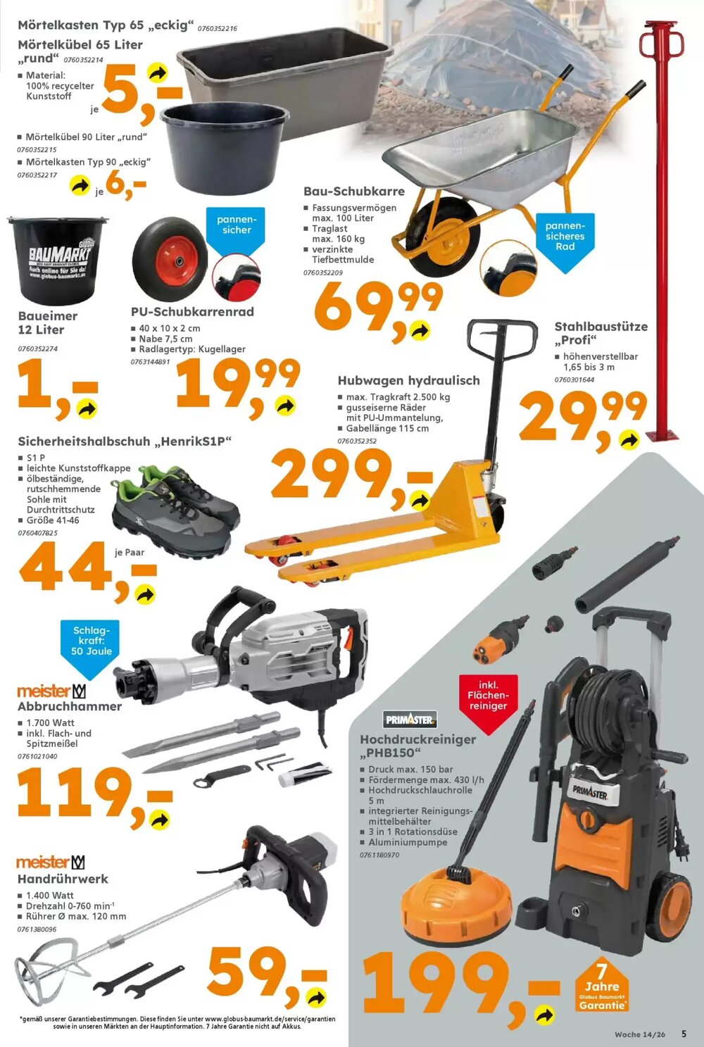 Globus Baumarkt Prospekt (ab 29.03.2026) zum Blättern - Seite 5