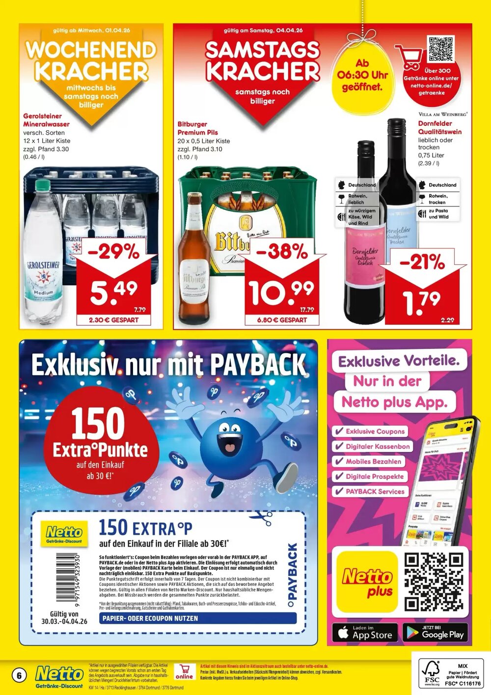 Netto Getränke Discount Prospekt (ab 29.03.2026) zum Blättern - Seite 6