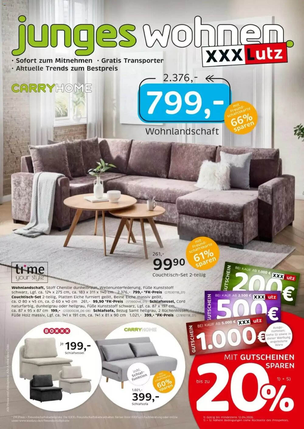 XXXLutz Prospekt (ab 29.03.2026) zum Blättern - Seite 1