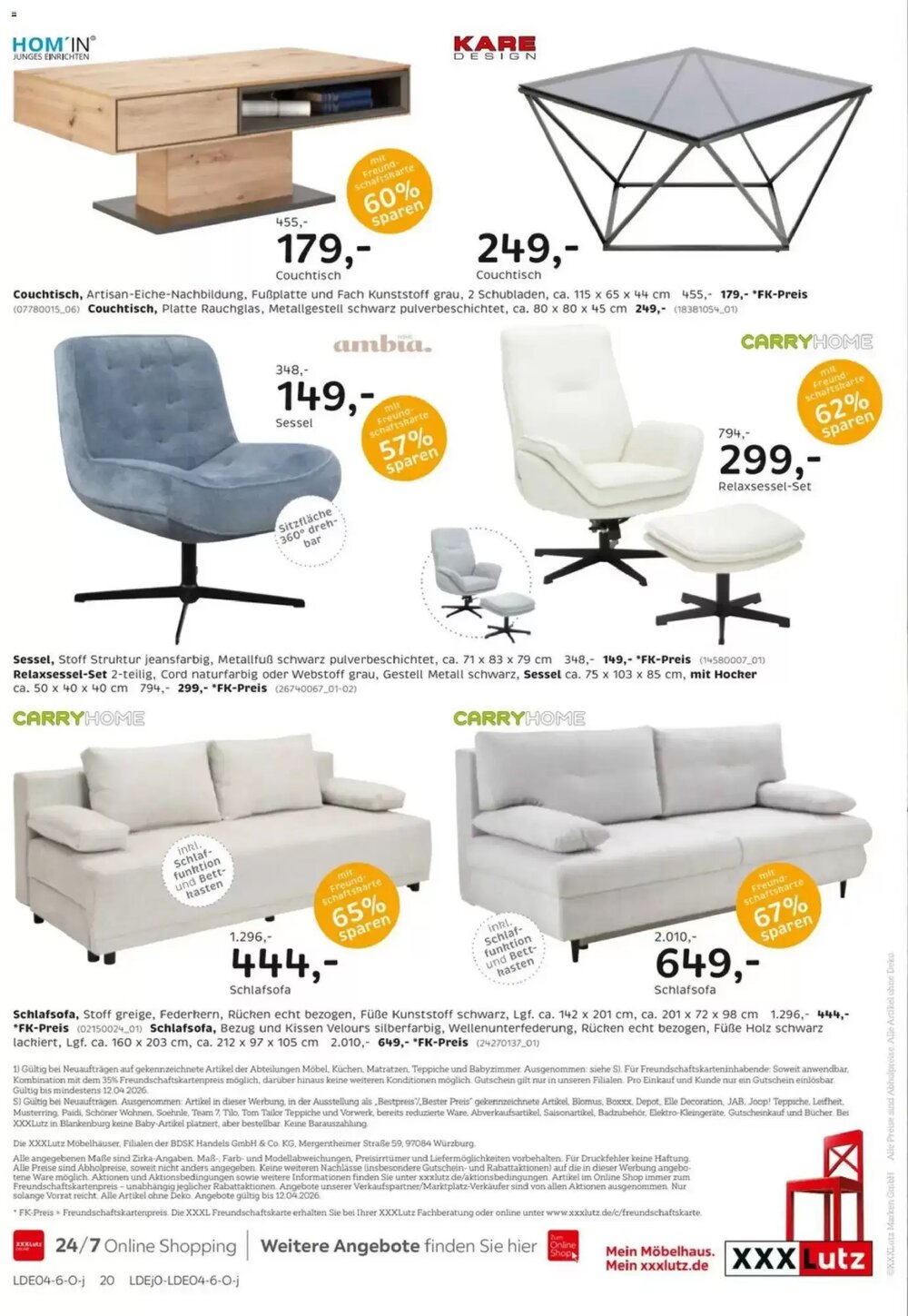 XXXLutz Prospekt (ab 29.03.2026) zum Blättern - Seite 20