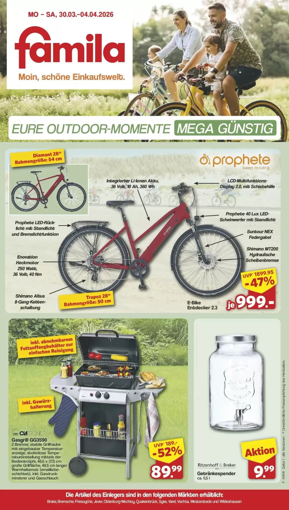 Famila Nord West Prospekt (ab 29.03.2026) zum Blättern - Seite 1