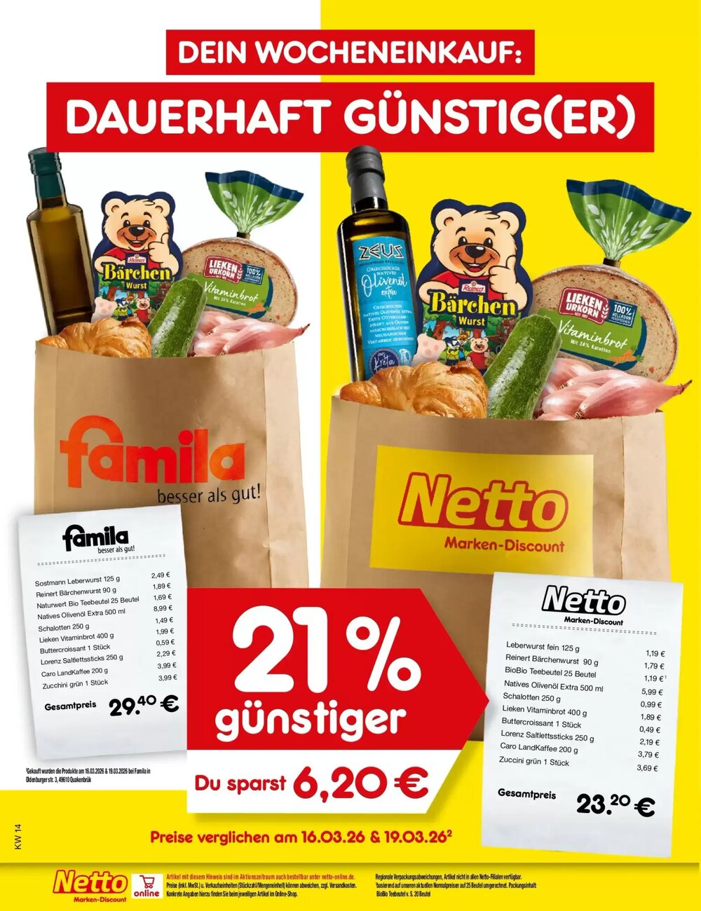 Netto Marken-Discount Prospekt (ab 29.03.2026) zum Blättern - Seite 1