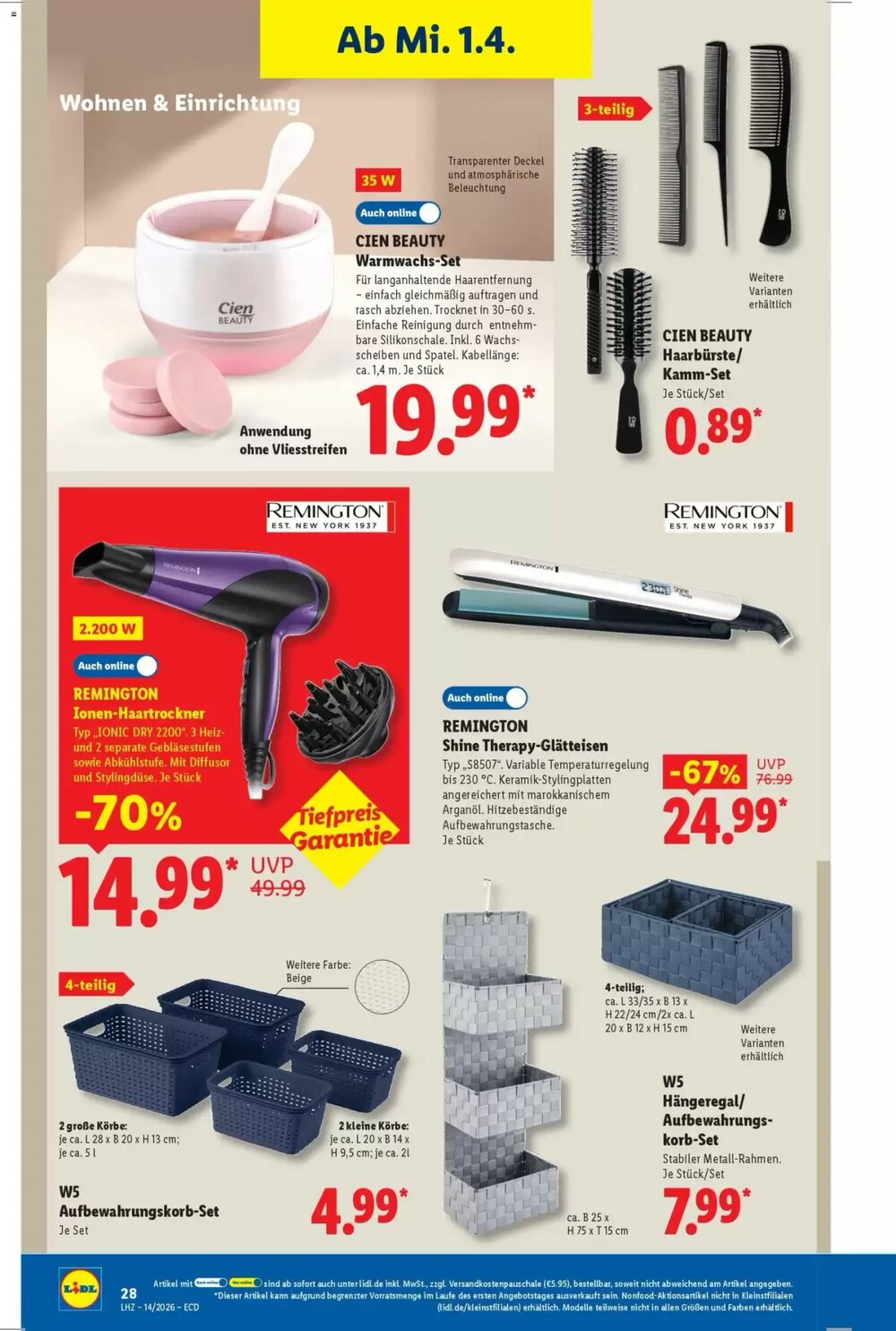 Lidl Prospekt (ab 30.03.2026) zum Blättern - Seite 22