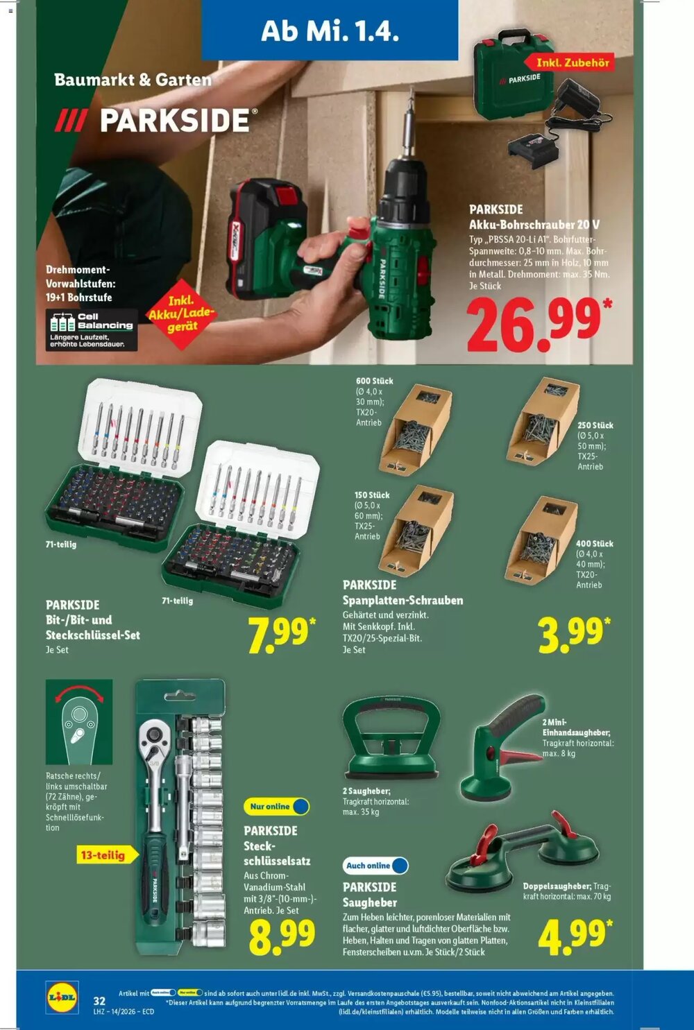 Lidl Prospekt (ab 30.03.2026) zum Blättern - Seite 26