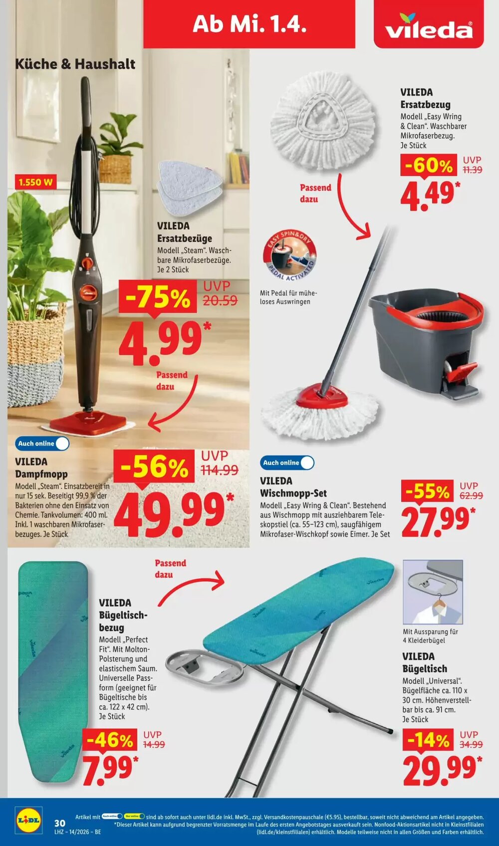 Lidl Prospekt (ab 30.03.2026) zum Blättern - Seite 54