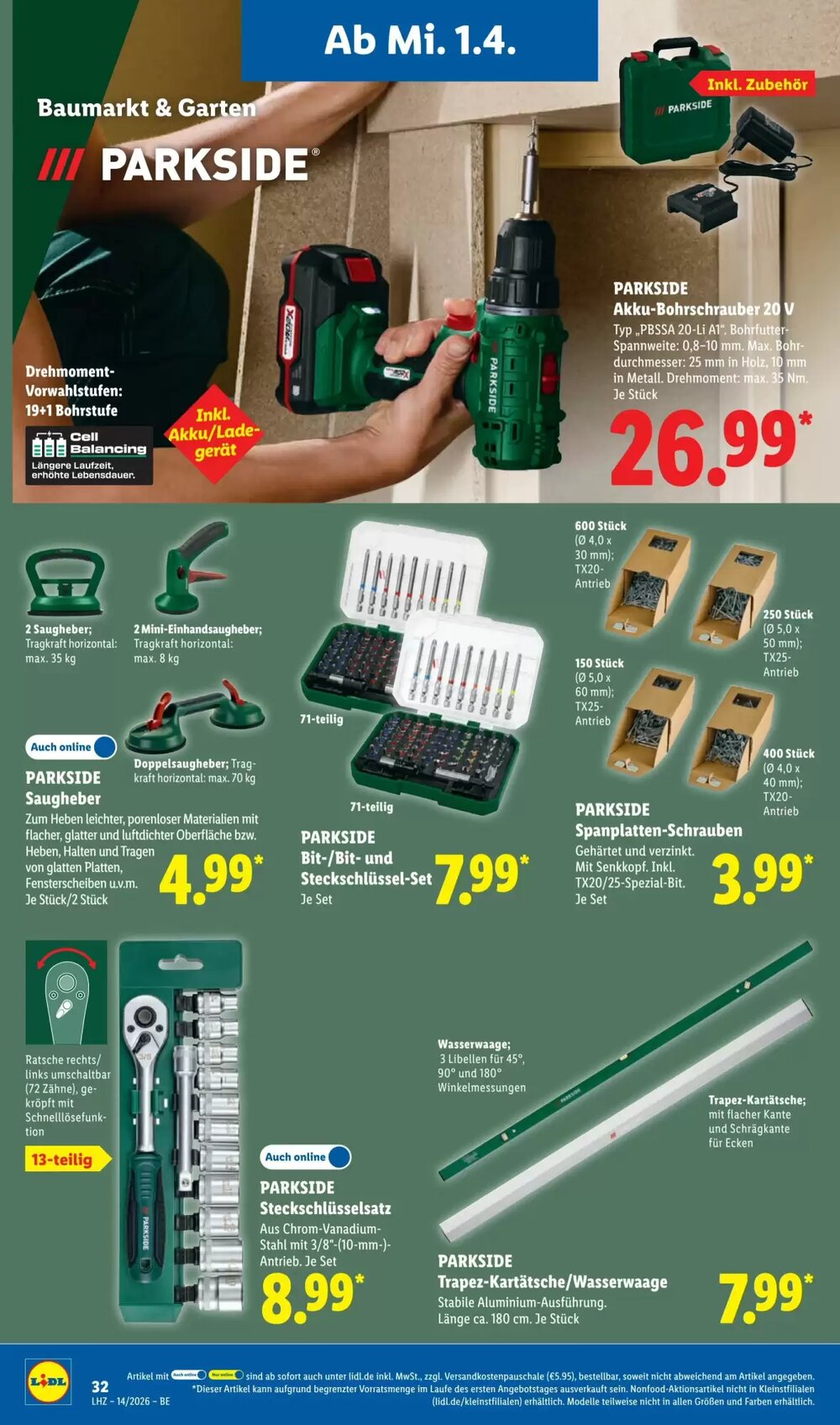 Lidl Prospekt (ab 30.03.2026) zum Blättern - Seite 56