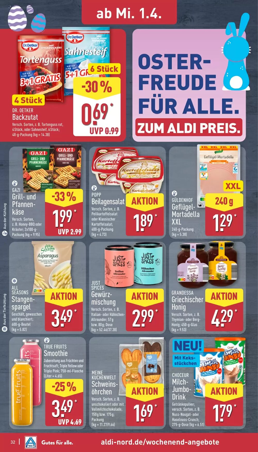 Aldi Nord Prospekt (ab 30.03.2026) zum Blättern - Seite 33