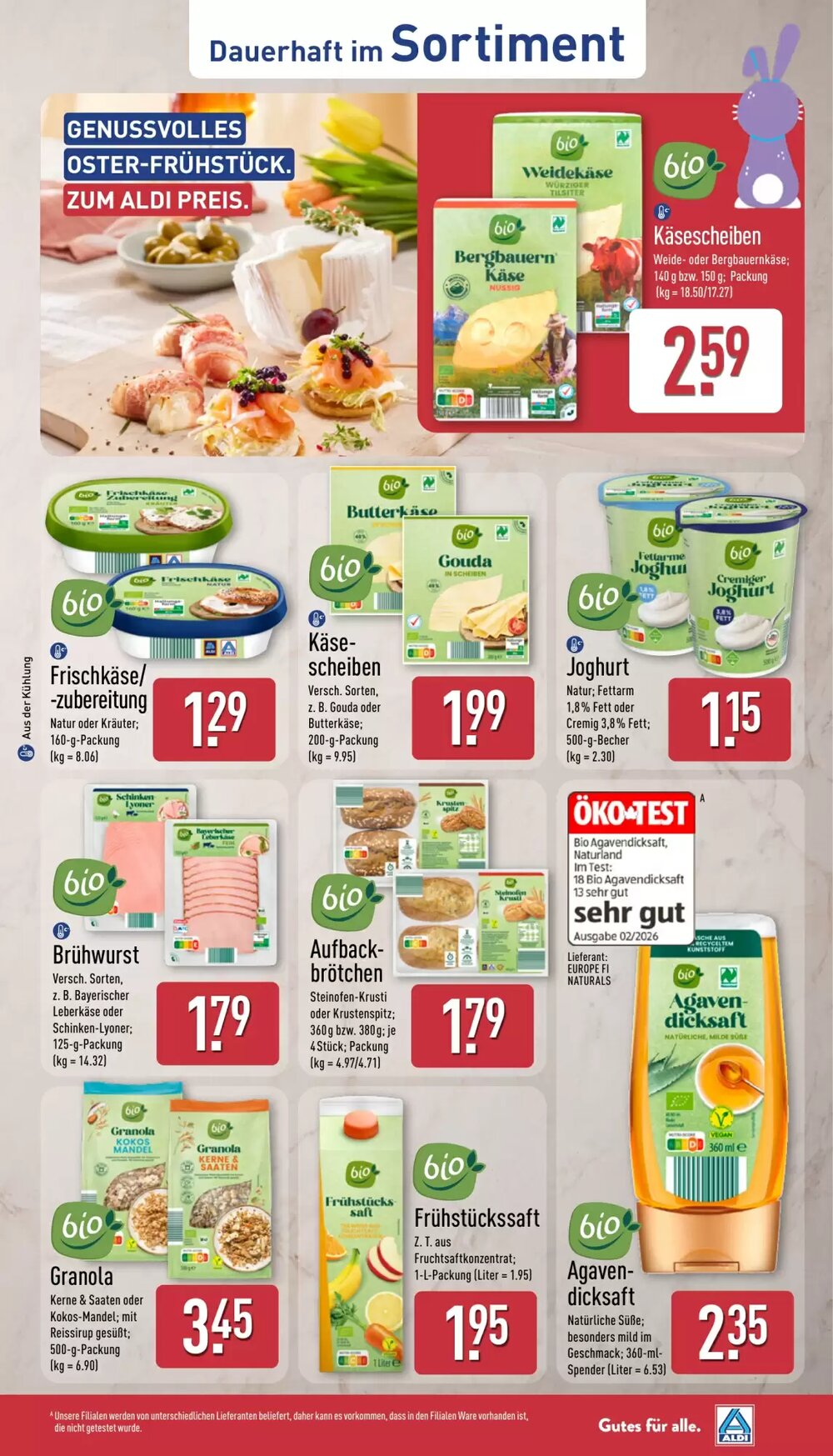 Aldi Nord Prospekt (ab 30.03.2026) zum Blättern - Seite 38