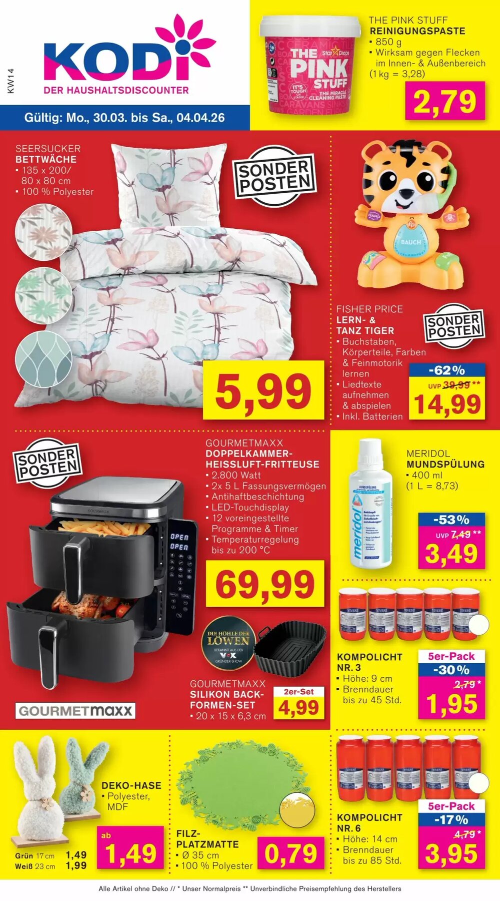 KODi Prospekt (ab 30.03.2026) zum Blättern - Seite 1