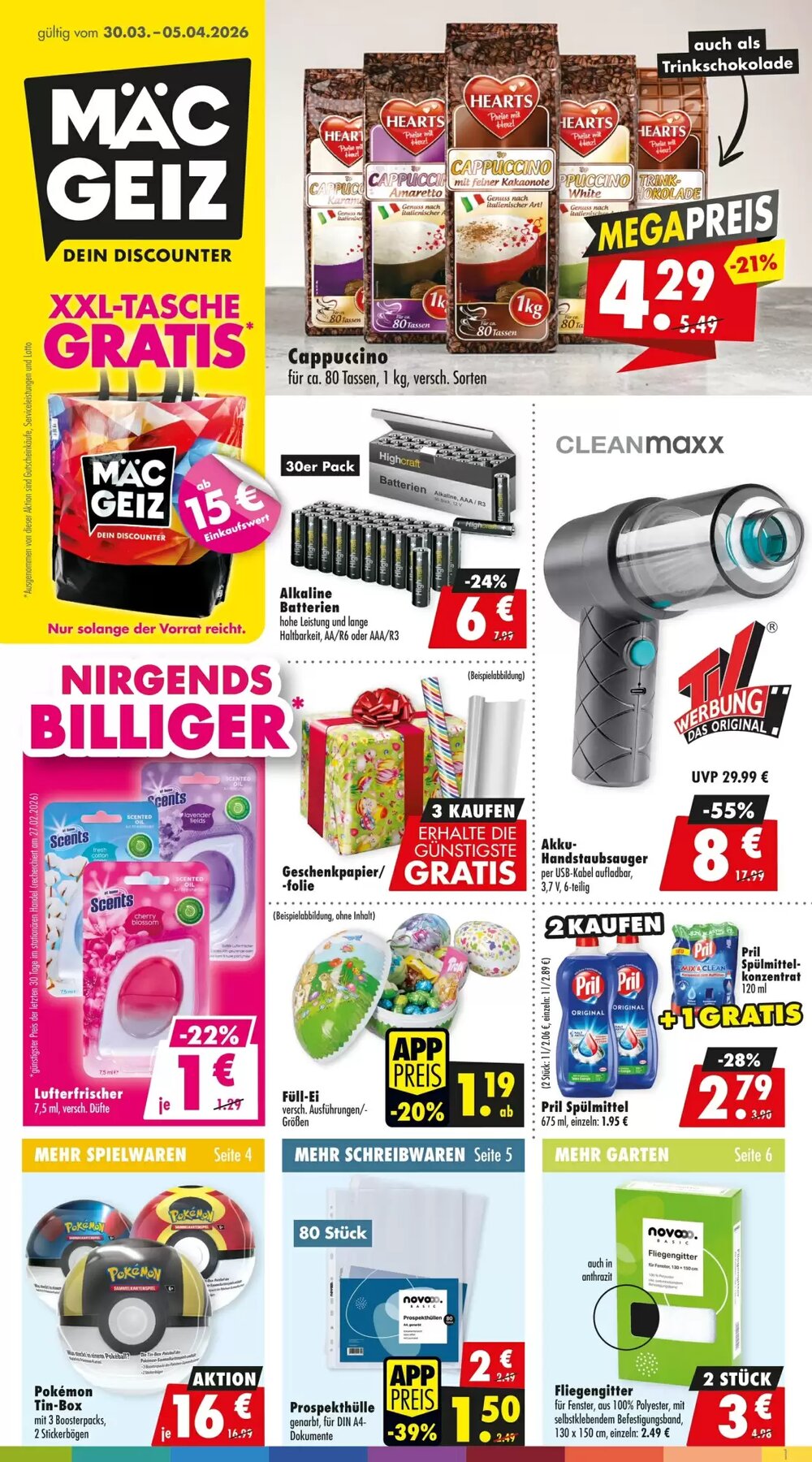 Mäc Geiz Prospekt (ab 30.03.2026) zum Blättern - Seite 1