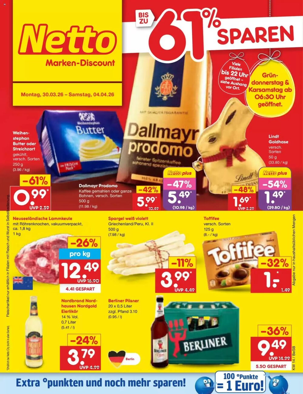 Netto Marken-Discount Prospekt (ab 30.03.2026) zum Blättern - Seite 1