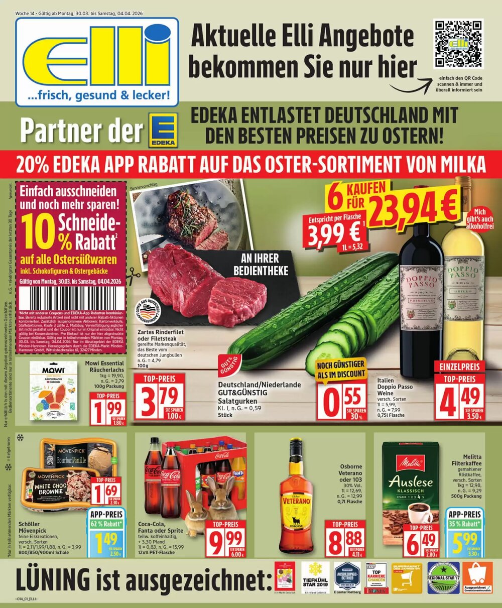 Elli Markt Prospekt (ab 30.03.2026) zum Blättern - Seite 1