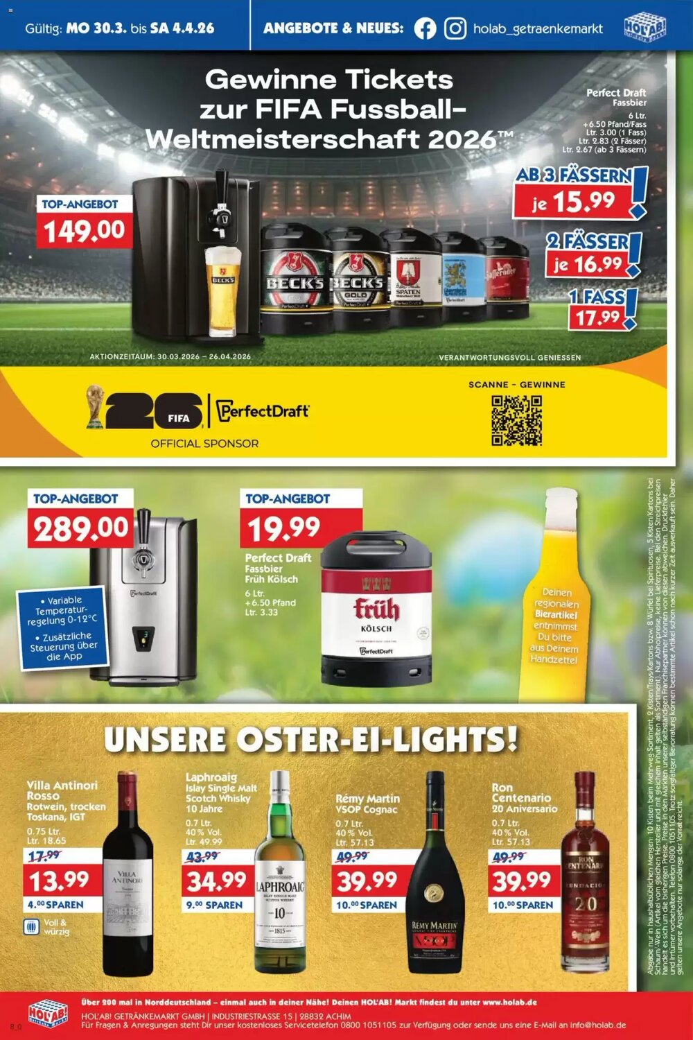 Hol'ab Getränkemarkt Prospekt (ab 30.03.2026) zum Blättern - Seite 8