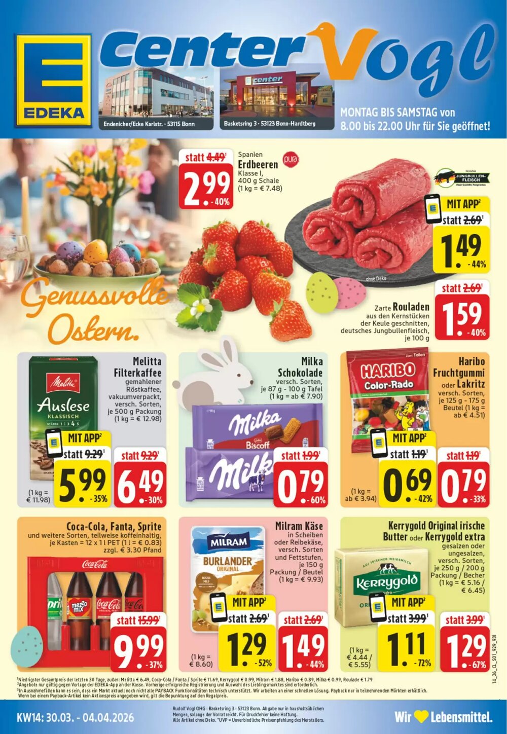 EDEKA Vogl Prospekt (ab 30.03.2026) zum Blättern - Seite 1