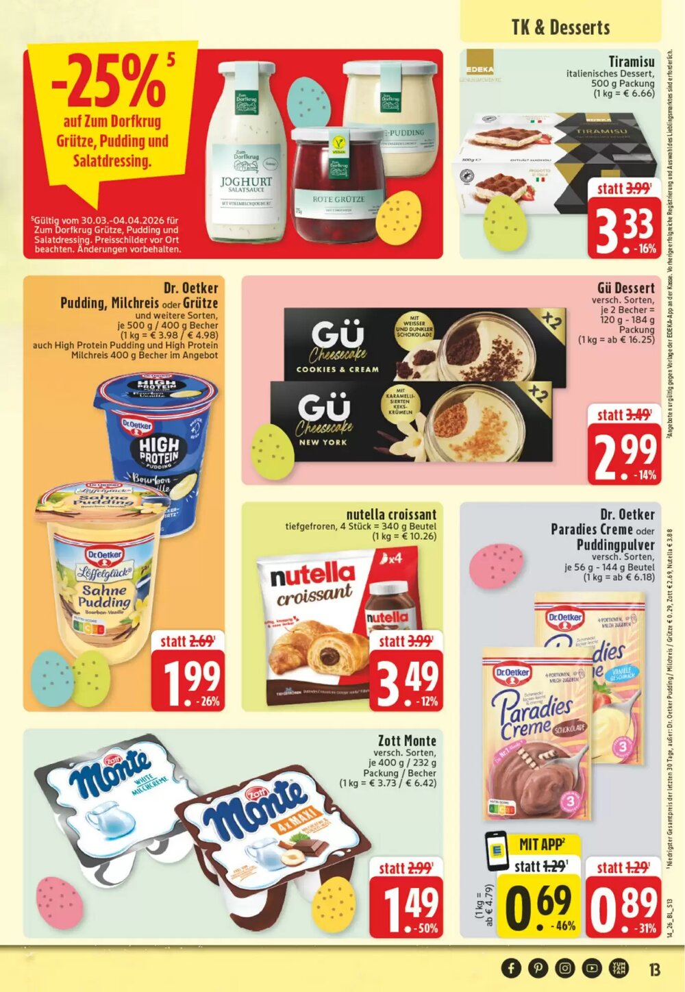 EDEKA Vogl Prospekt (ab 30.03.2026) zum Blättern - Seite 13