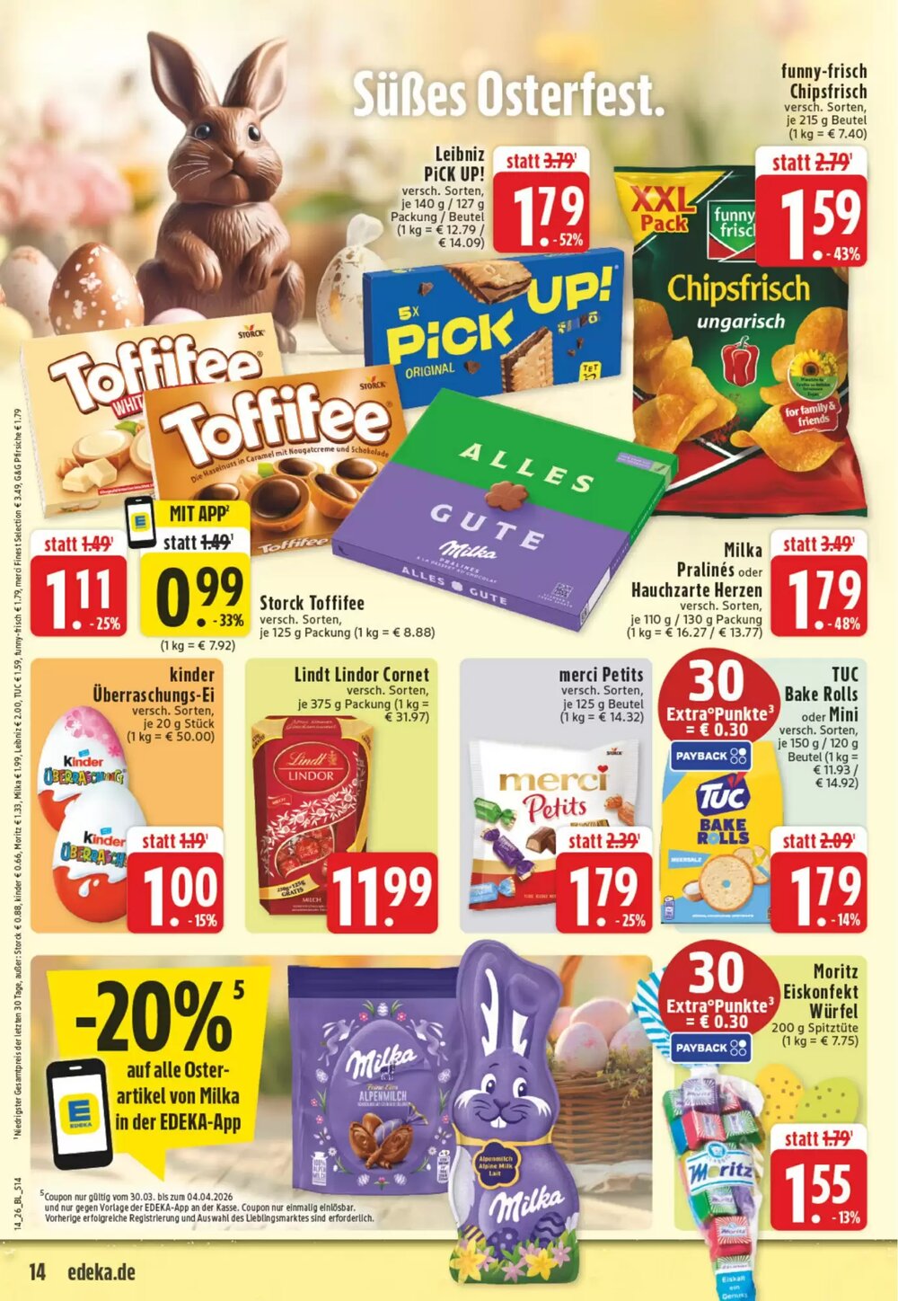 EDEKA Vogl Prospekt (ab 30.03.2026) zum Blättern - Seite 14