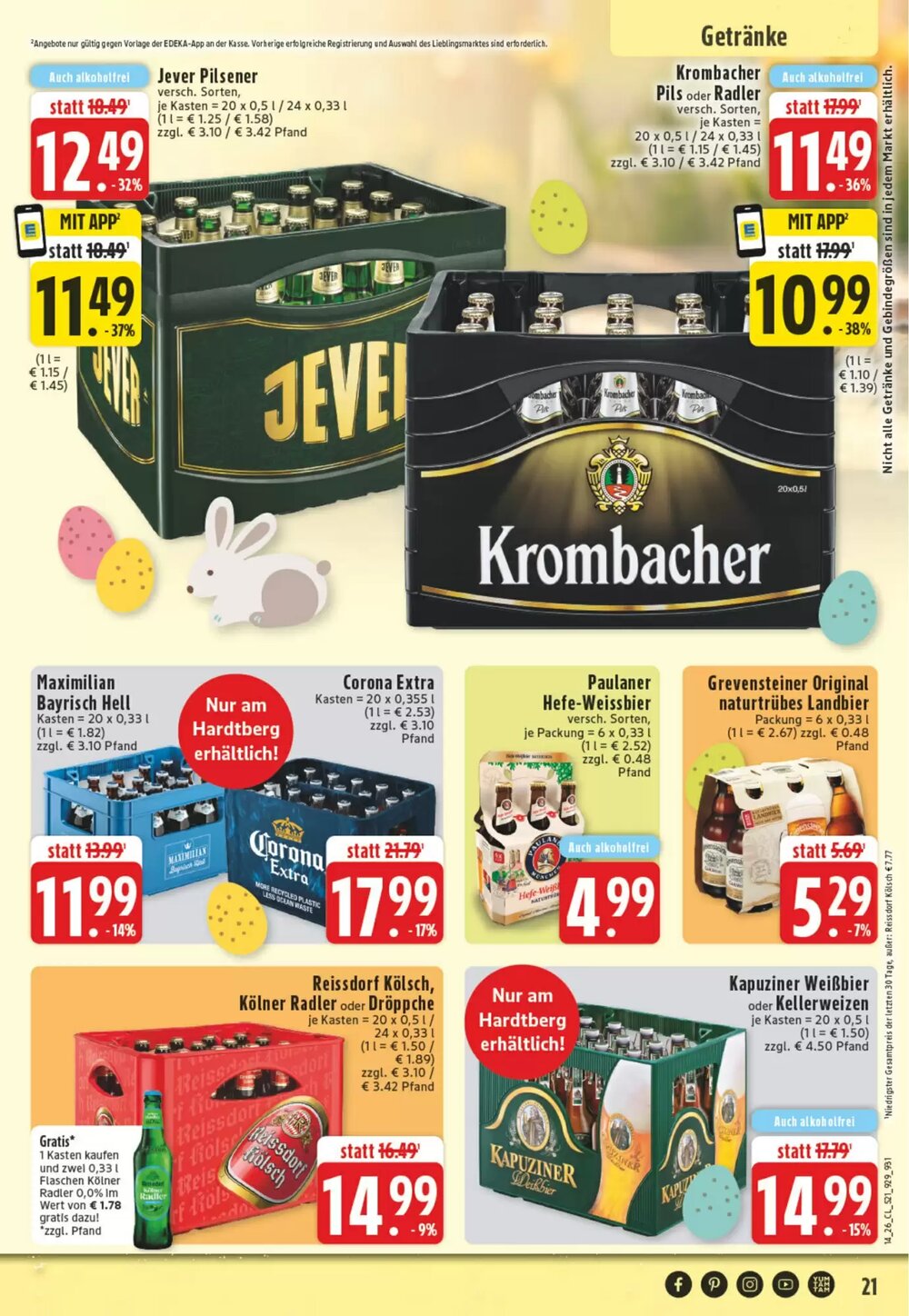 EDEKA Vogl Prospekt (ab 30.03.2026) zum Blättern - Seite 21