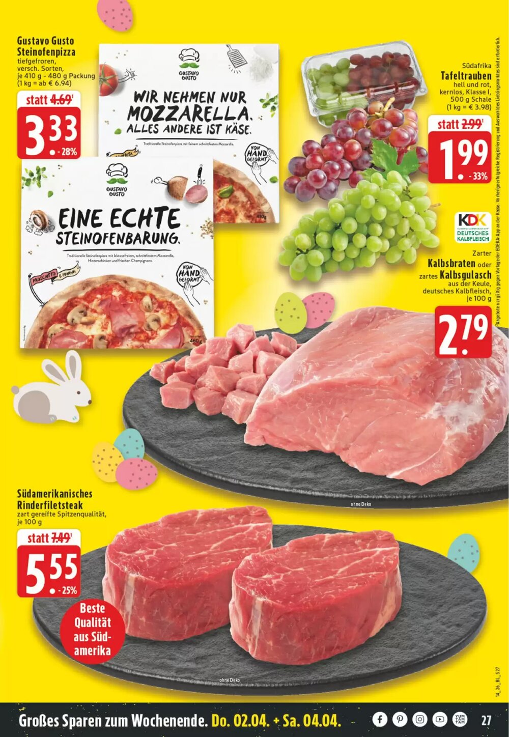 EDEKA Vogl Prospekt (ab 30.03.2026) zum Blättern - Seite 27