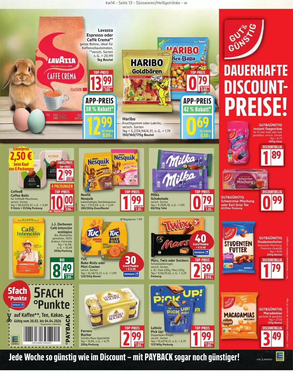 EDEKA Stralsund Prospekt (ab 30.03.2026) zum Blättern - Seite 13